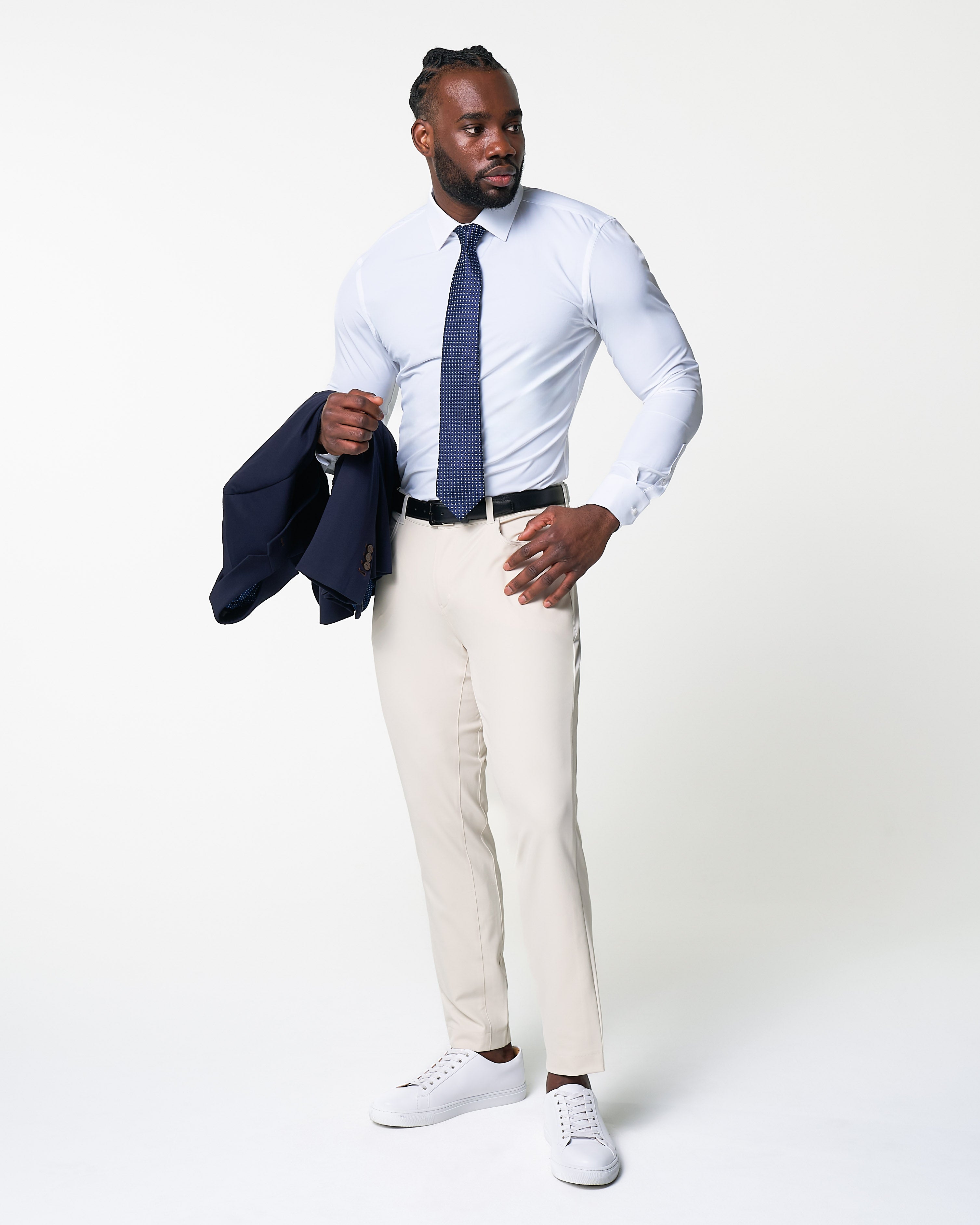 Athletic Fit Stretch Tech Chino - Light Khaki