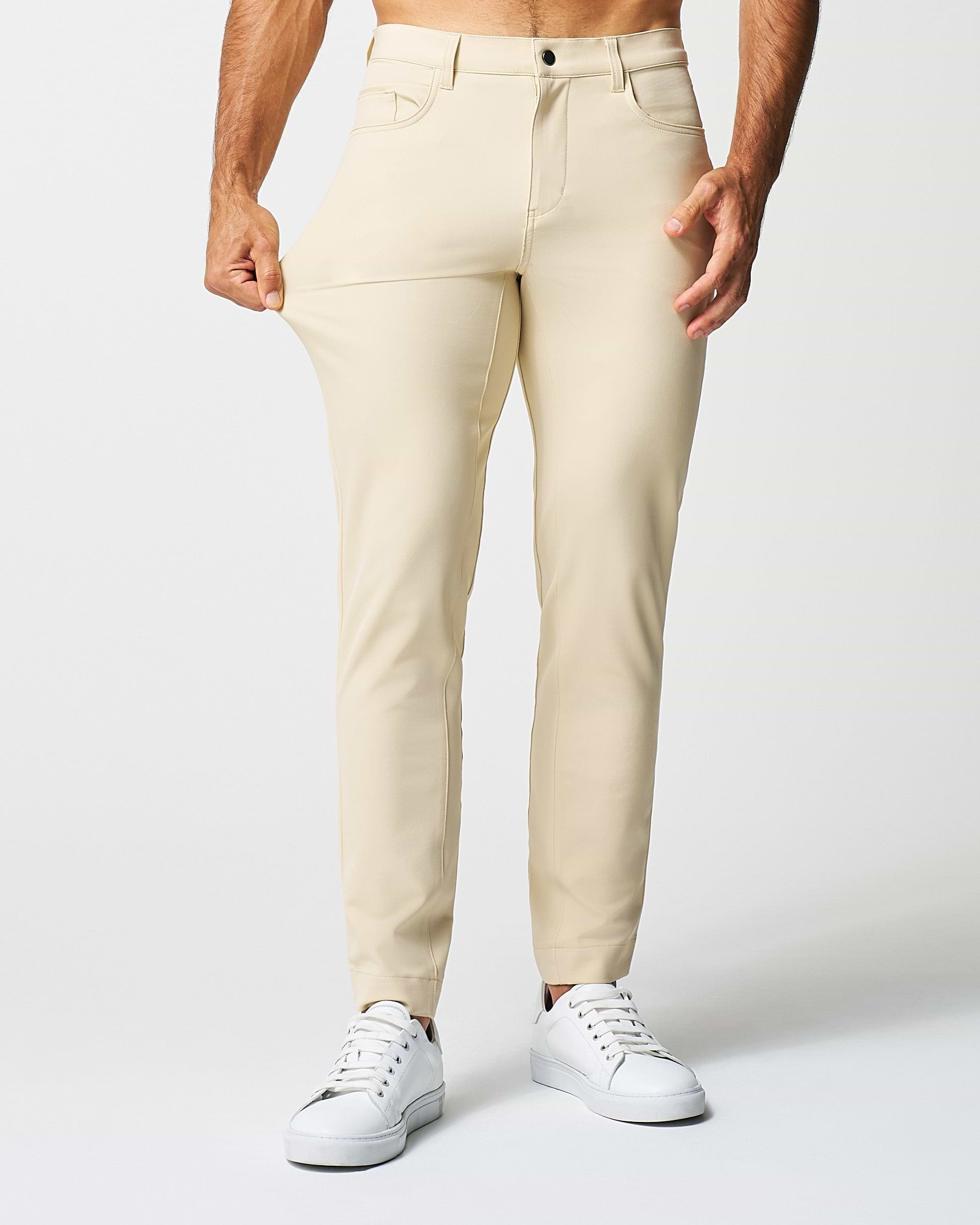 Athletic Fit Stretch Tech Chino - Mid Khaki