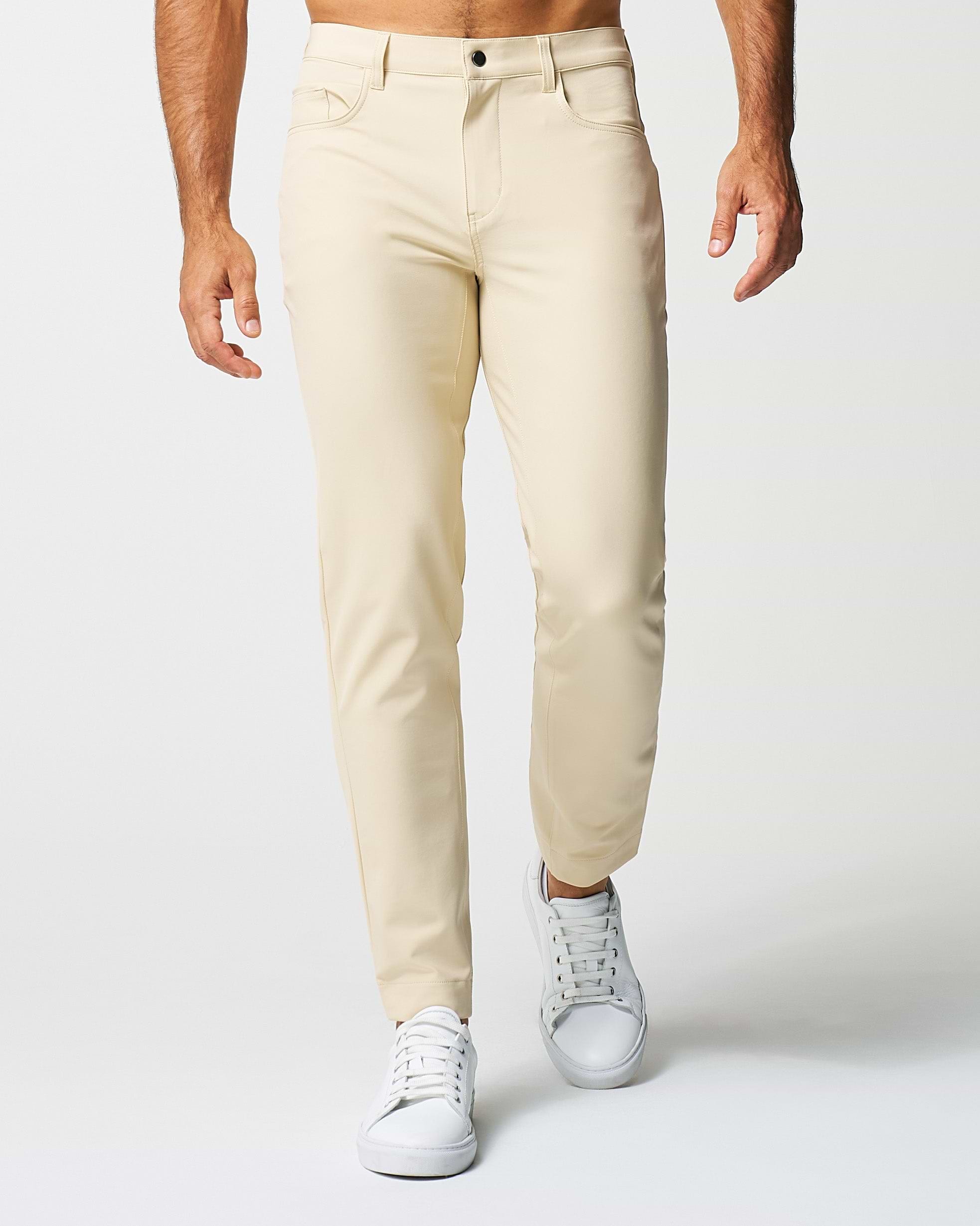 Athletic Fit Stretch Tech Chino - Mid Khaki
