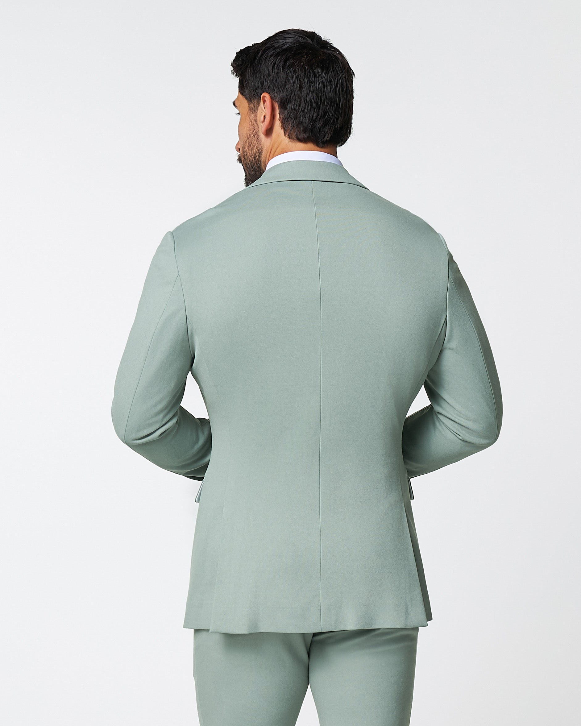 Athletic Fit Stretch Blazer - Solid Dusty Sage