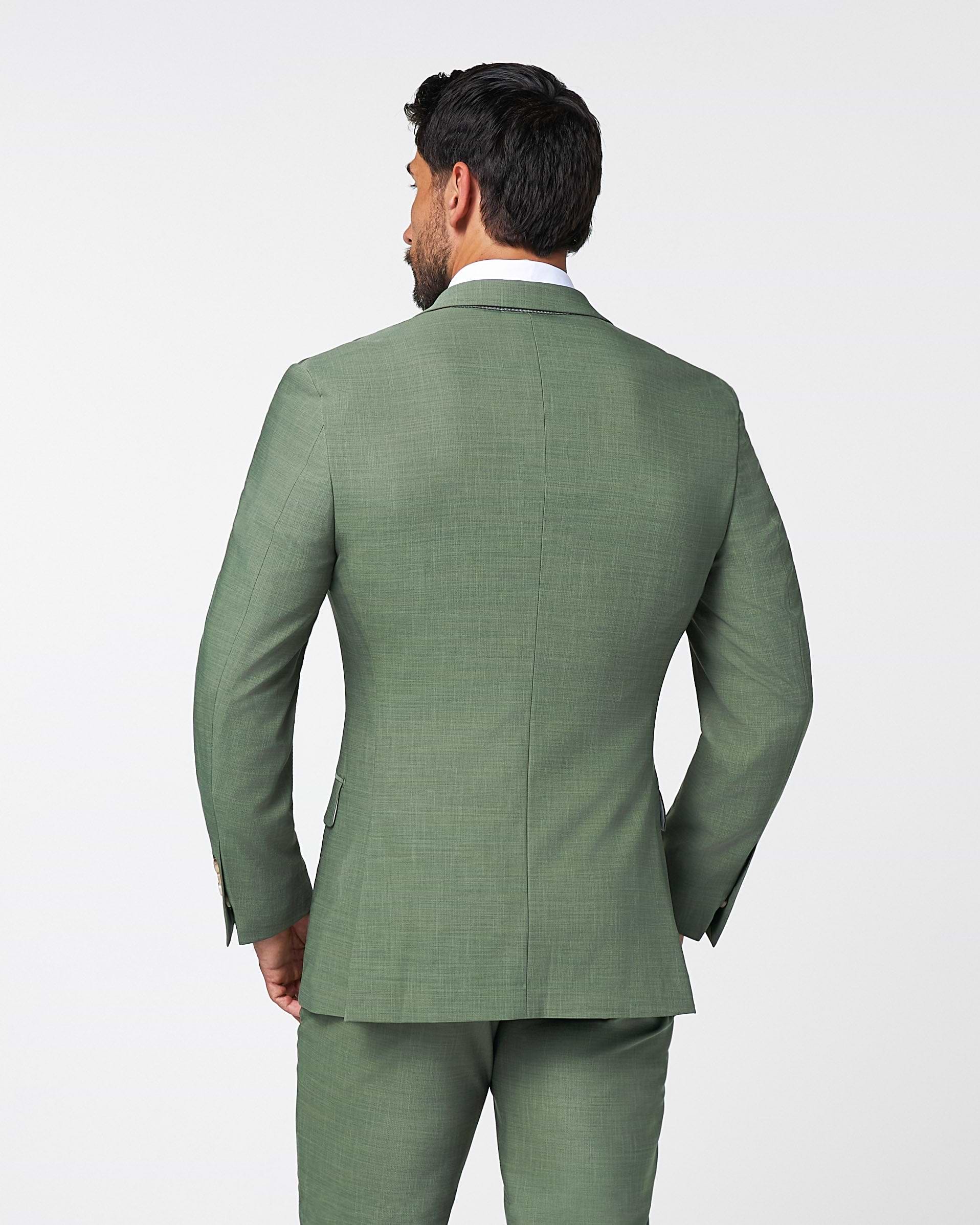 Athletic Fit Stretch Blazer - Heathered Forest Green