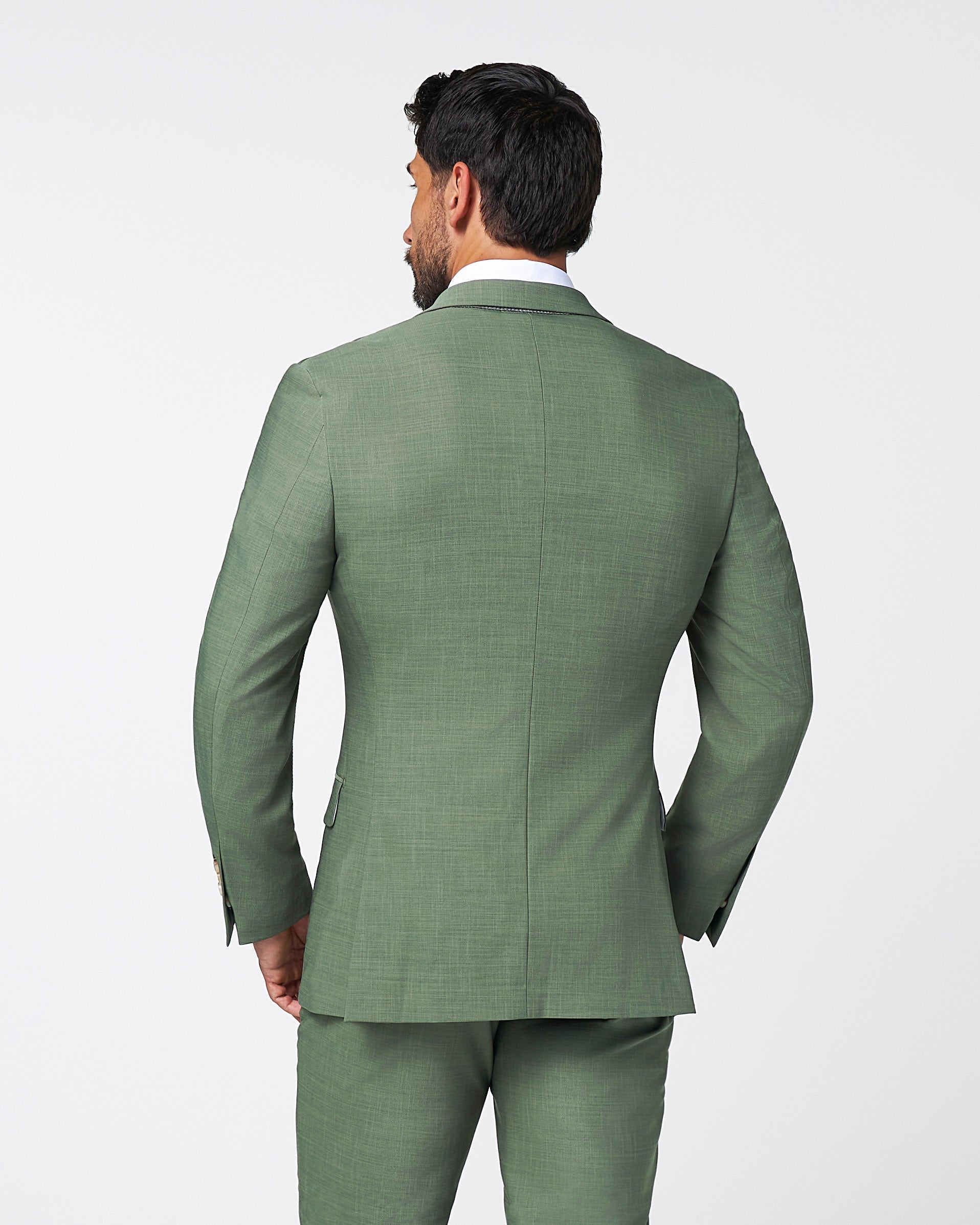 Athletic Fit Stretch Blazer - Heathered Forest Green