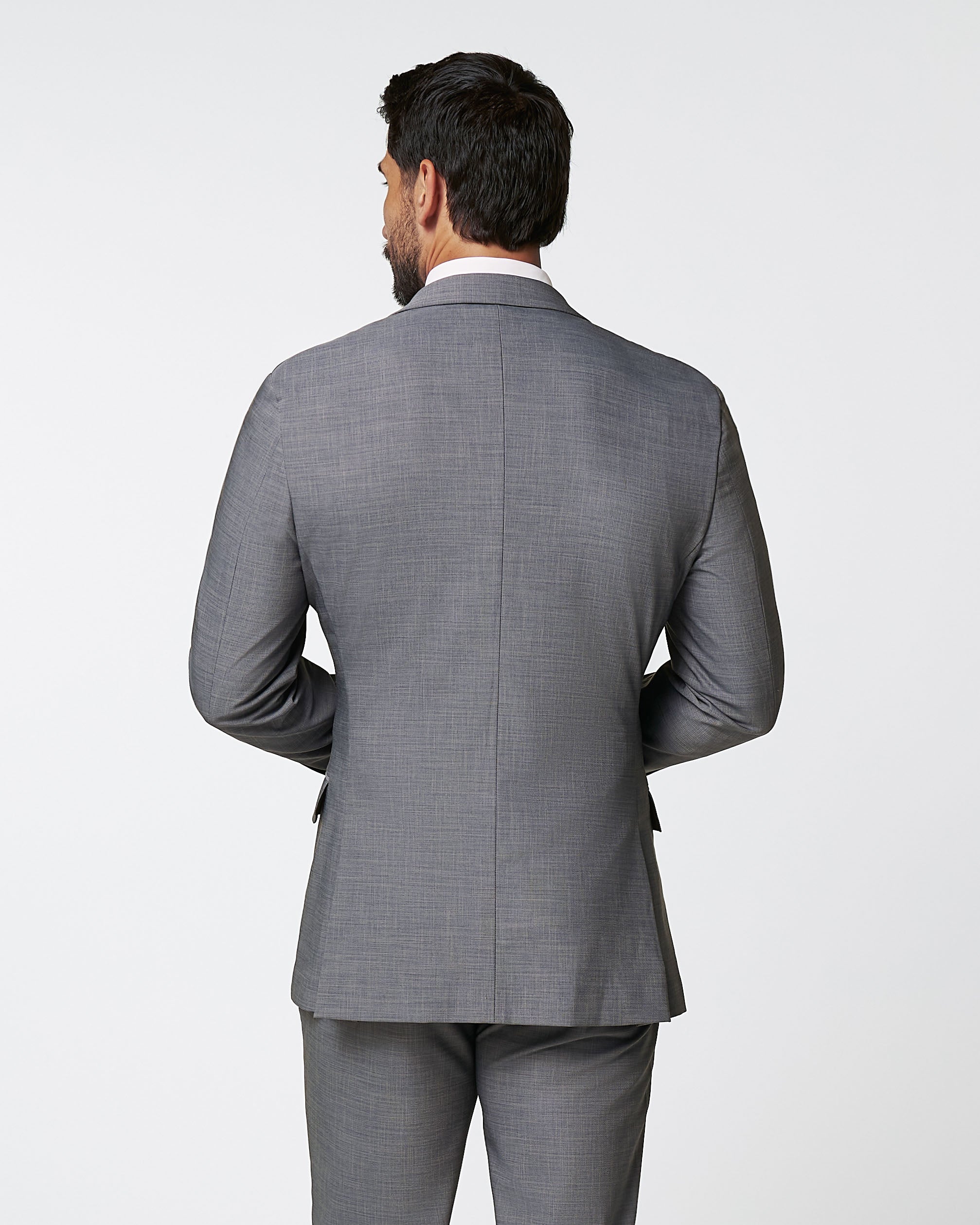 Athletic Fit Stretch Blazer - Heathered Grey