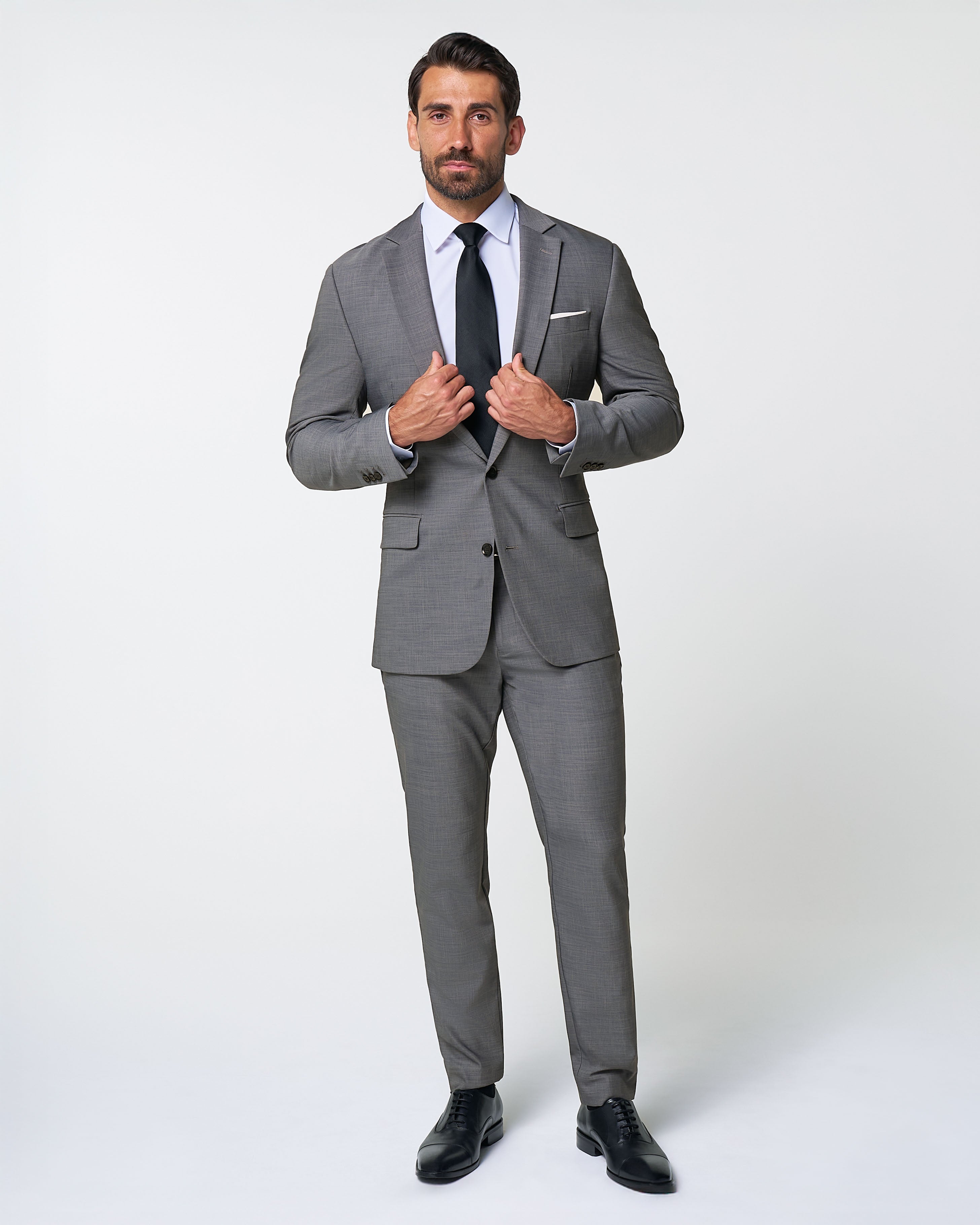 Athletic Fit Stretch Blazer - Heathered Grey
