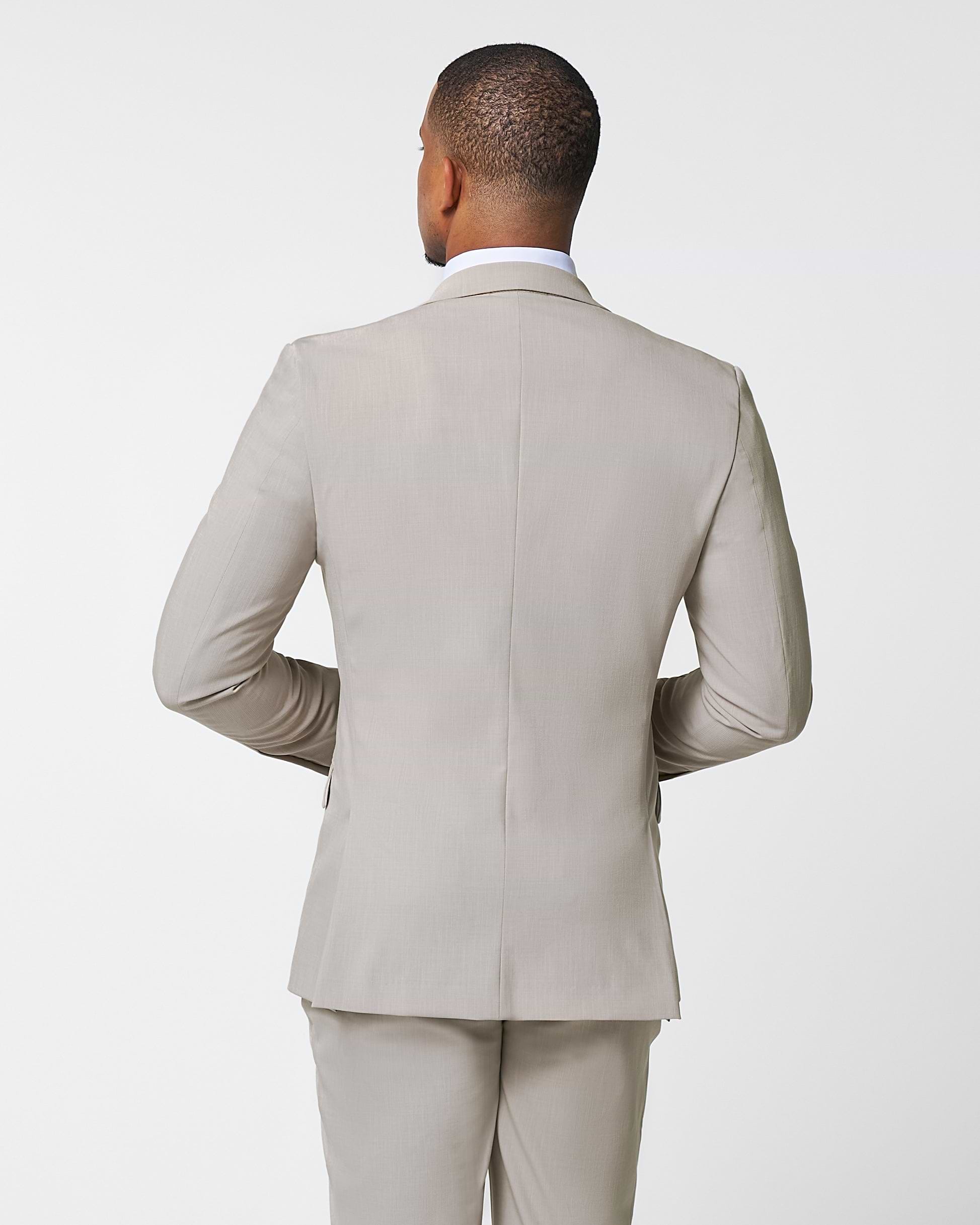 Athletic Fit Stretch Blazer - Heathered Stone