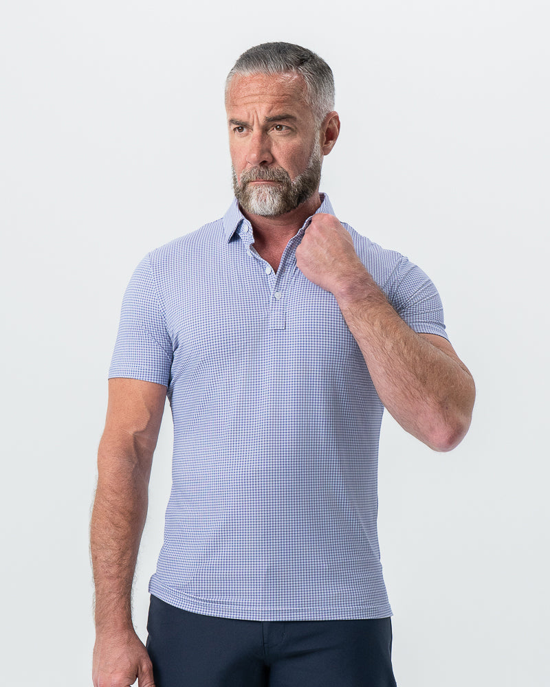 "The Delray" Navy & Pink Cross Stitch