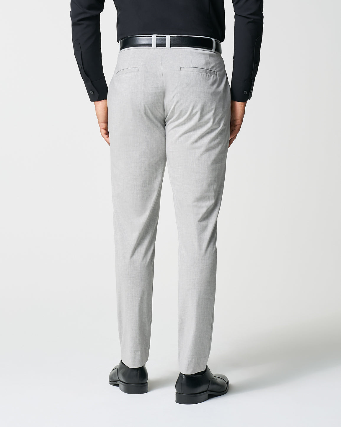 Athletic Fit Suit Pants - Lightweight Heathered Light Grey