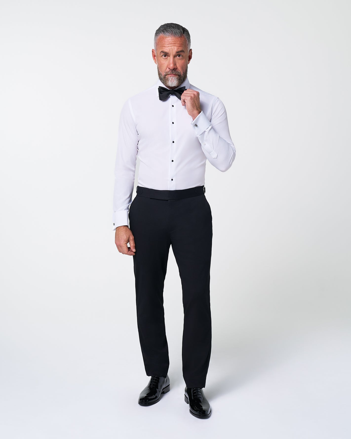 The Solid White Tuxedo Shirt