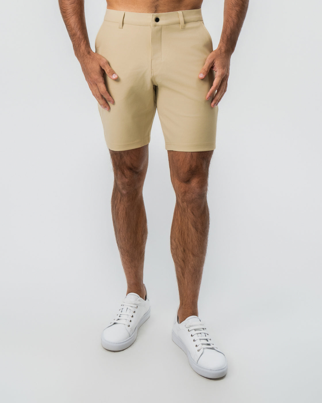 Athletic Fit Shorts - Mid Khaki