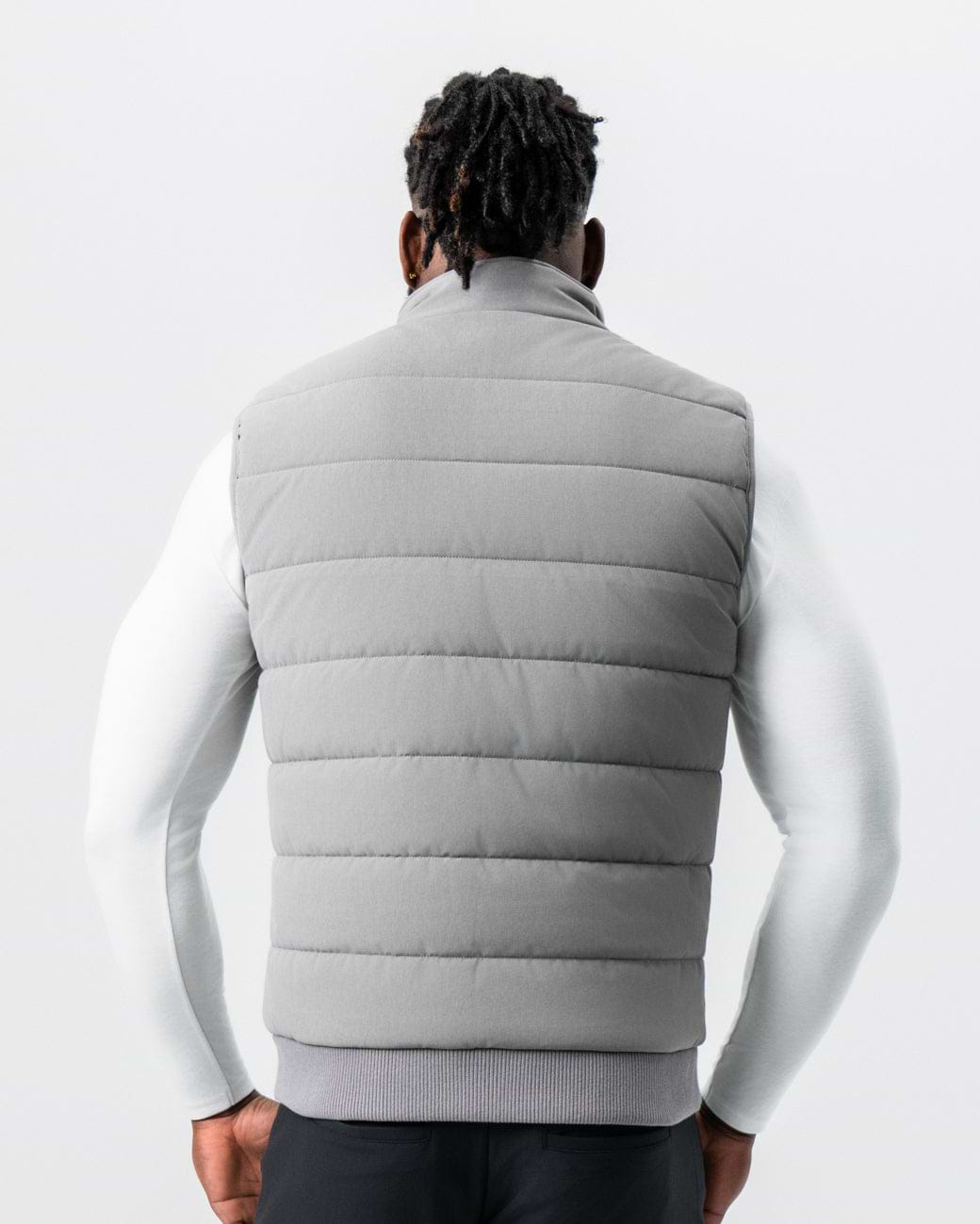Down Vest - Light Grey