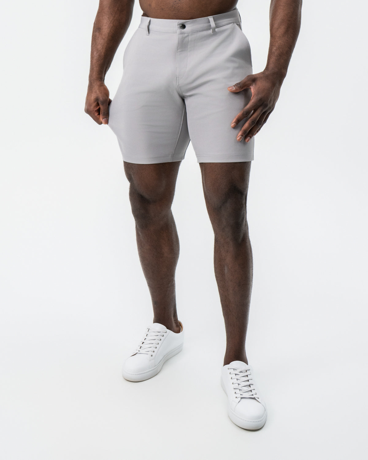 Athletic Fit Shorts - Light Grey