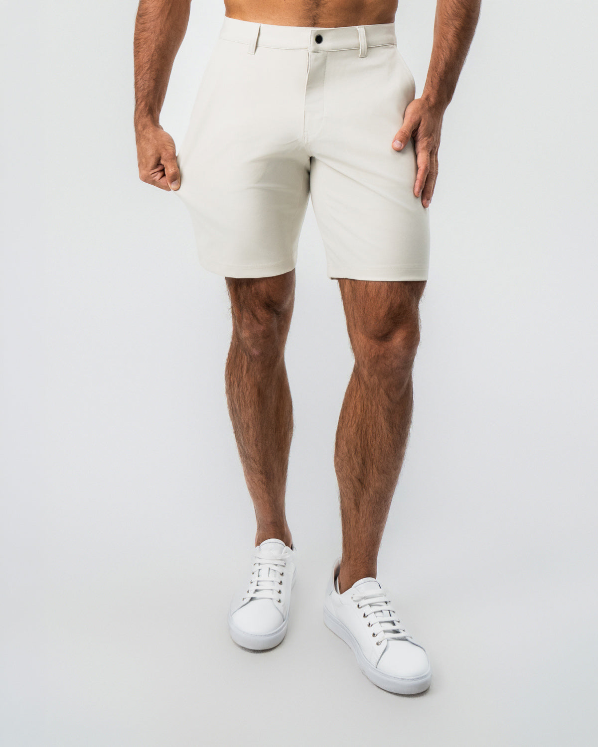 Athletic Fit Shorts - Light Khaki
