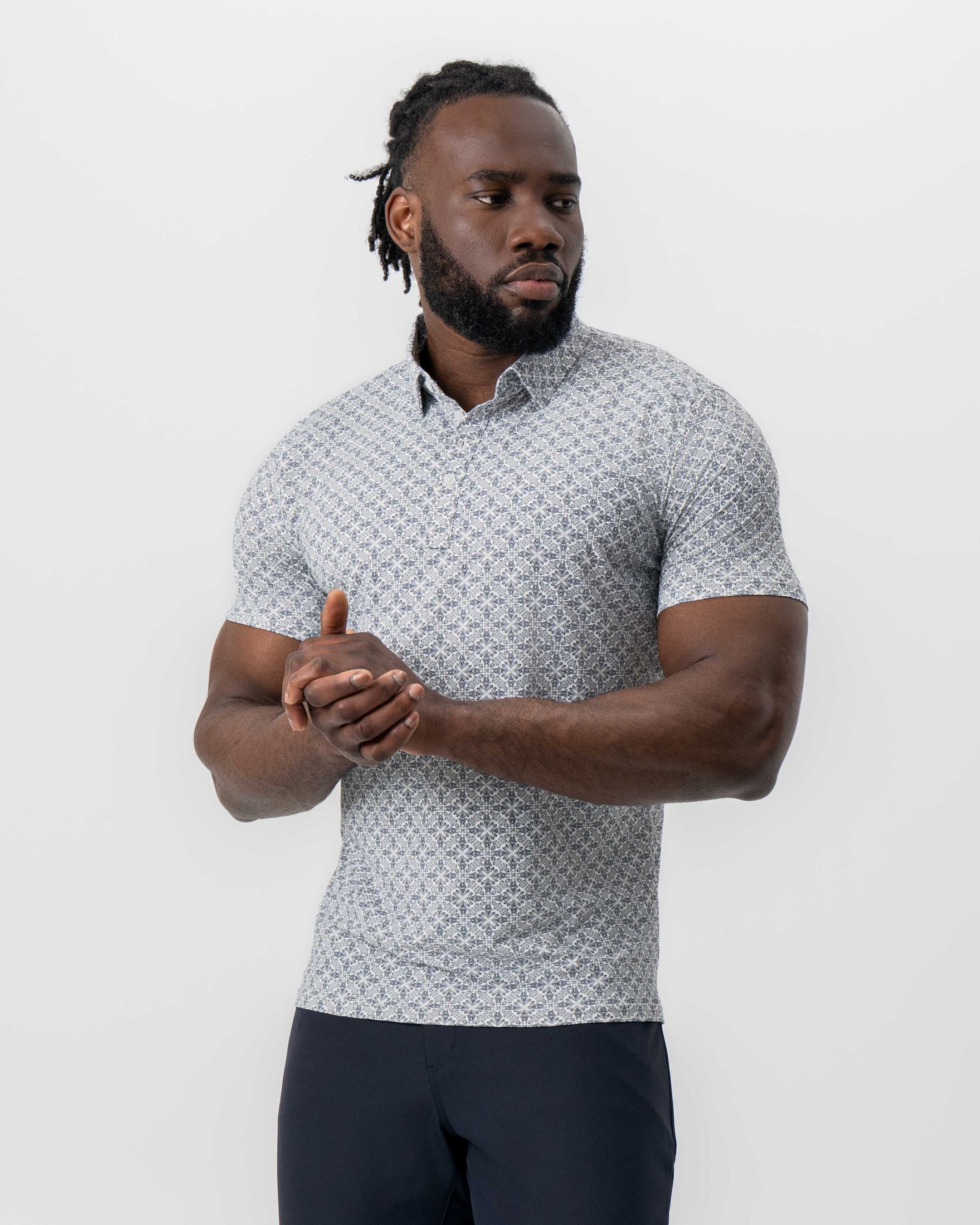 "The Lorenzo" Navy & White Jacquard