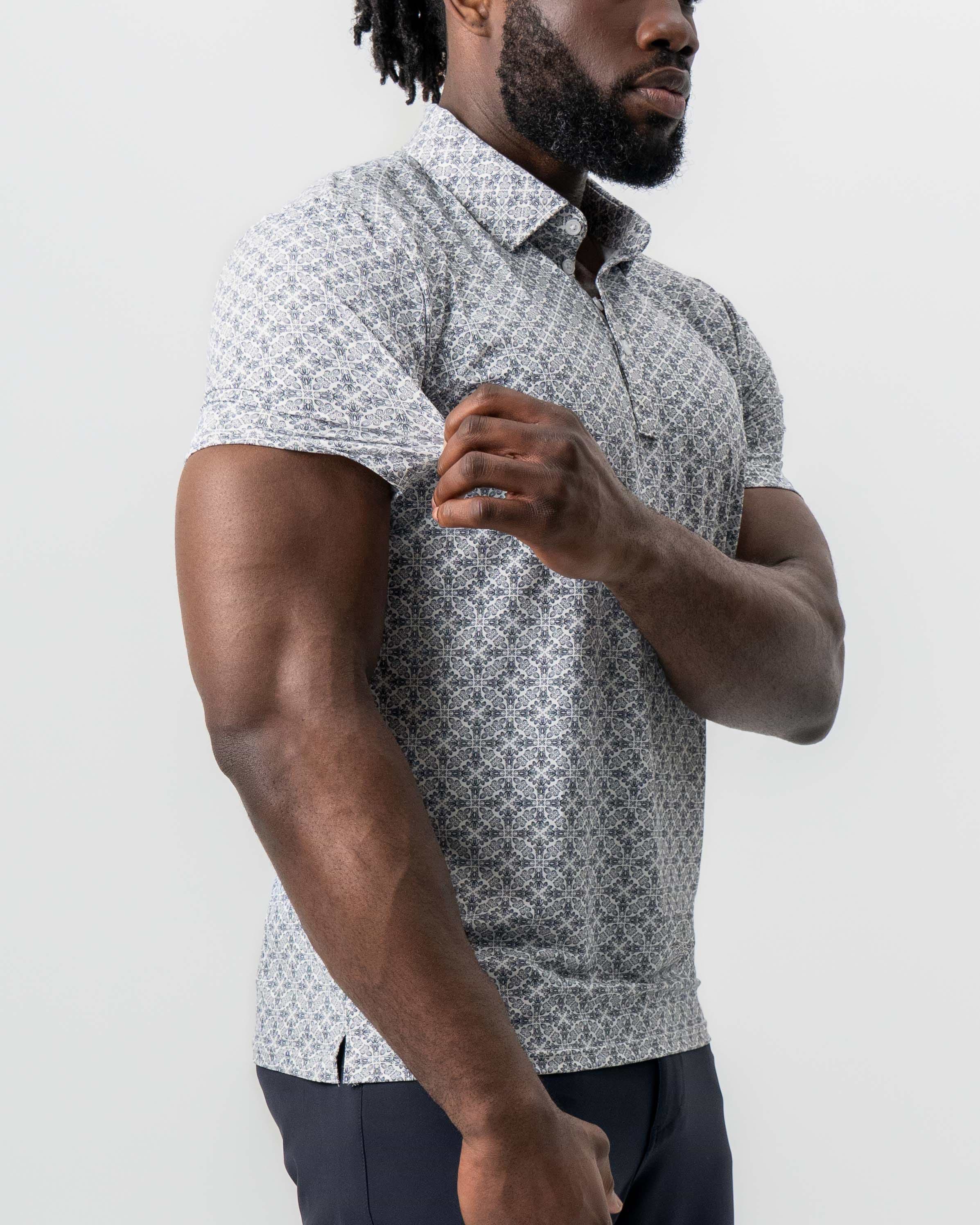 "The Lorenzo" Navy & White Jacquard