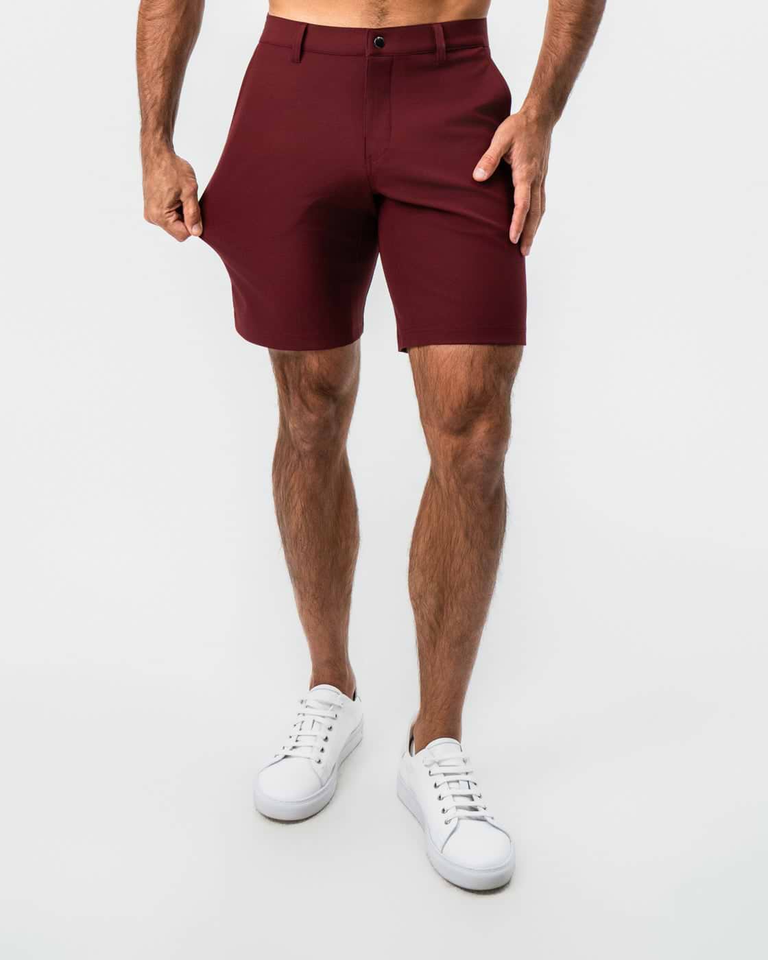 Athletic Fit Shorts - Maroon