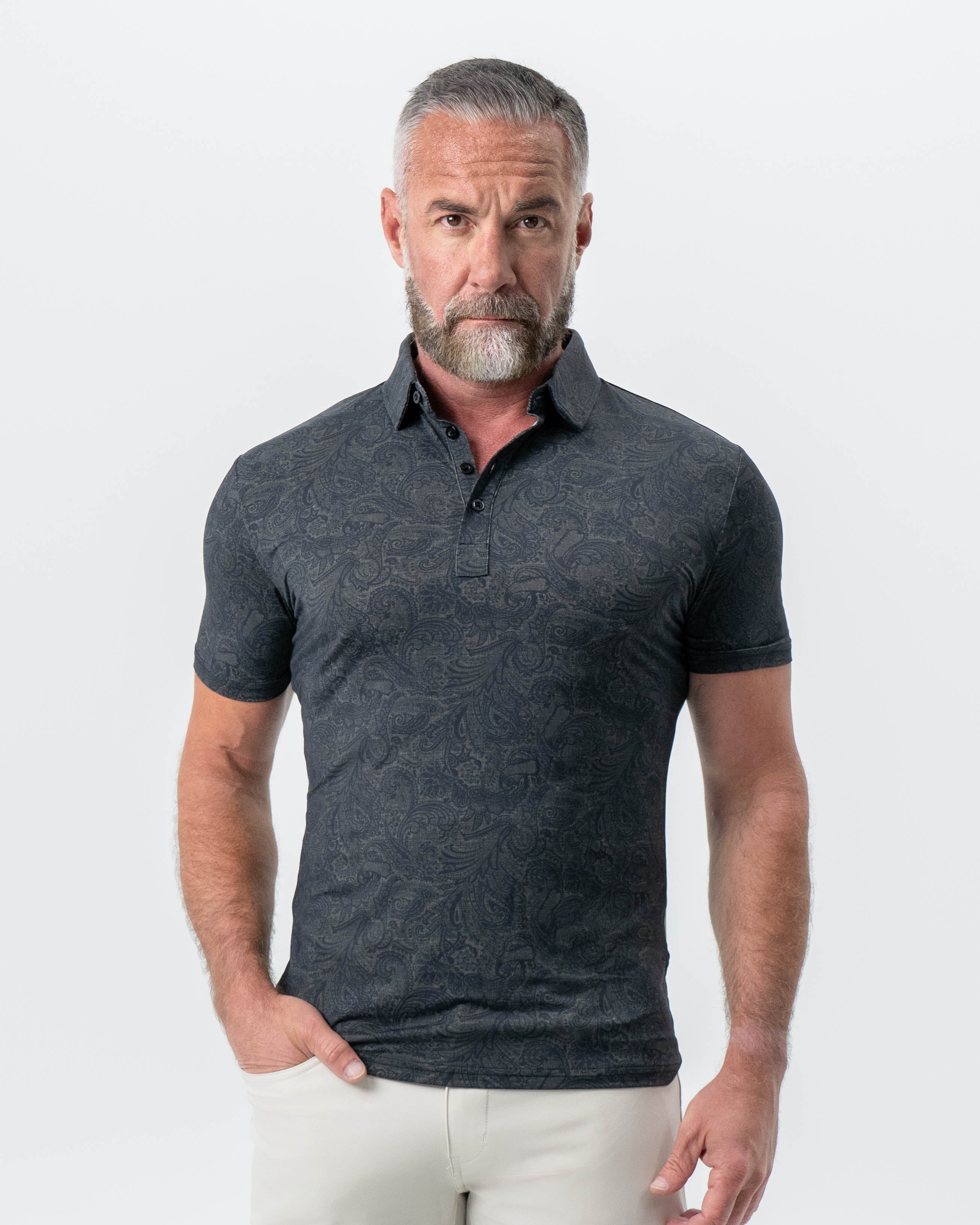 "The Sterling" Charcoal Jacquard