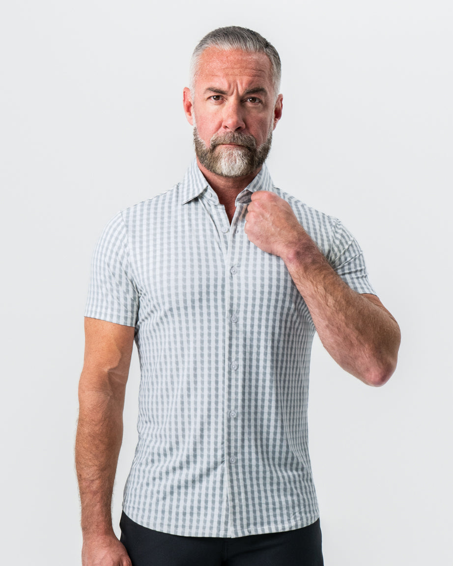 "The Strudwick" Light Olive & White Check