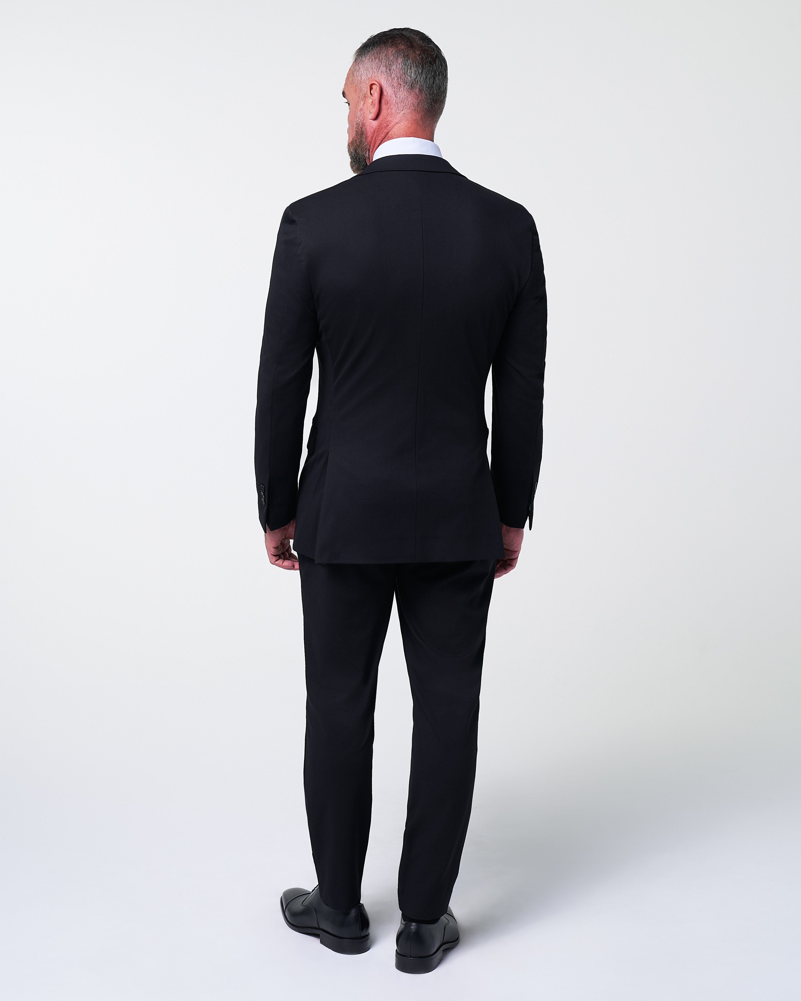 Athletic Fit Stretch Suit - Black