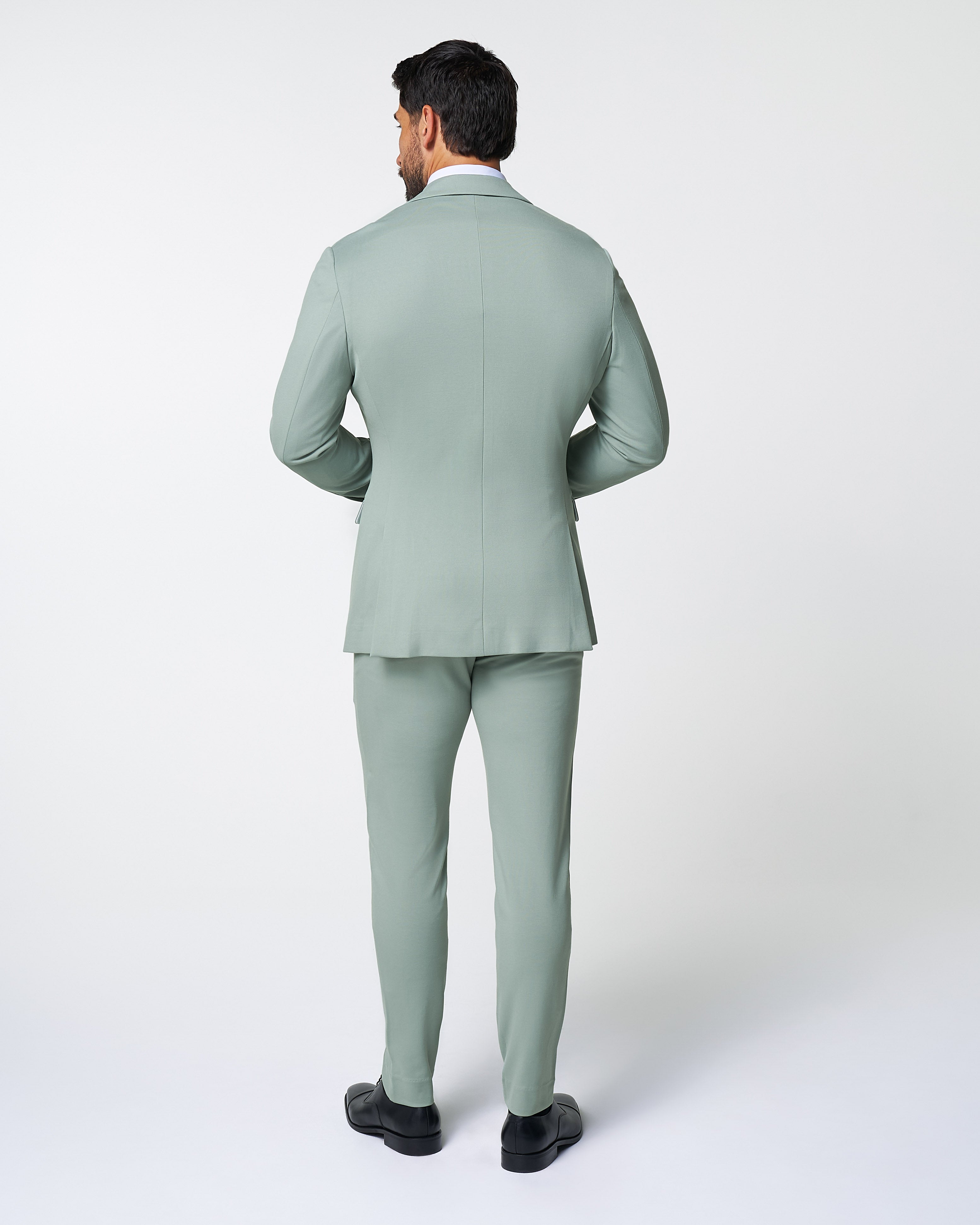 Athletic Fit Stretch Suit - Solid Dusty Sage