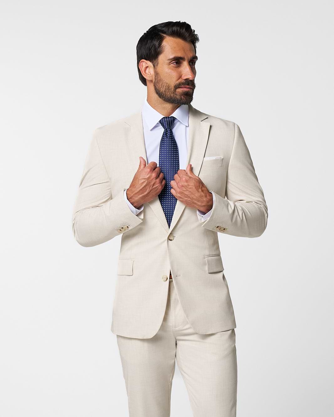 Athletic Fit Stretch Blazer - Lightweight Heathered Bamboo