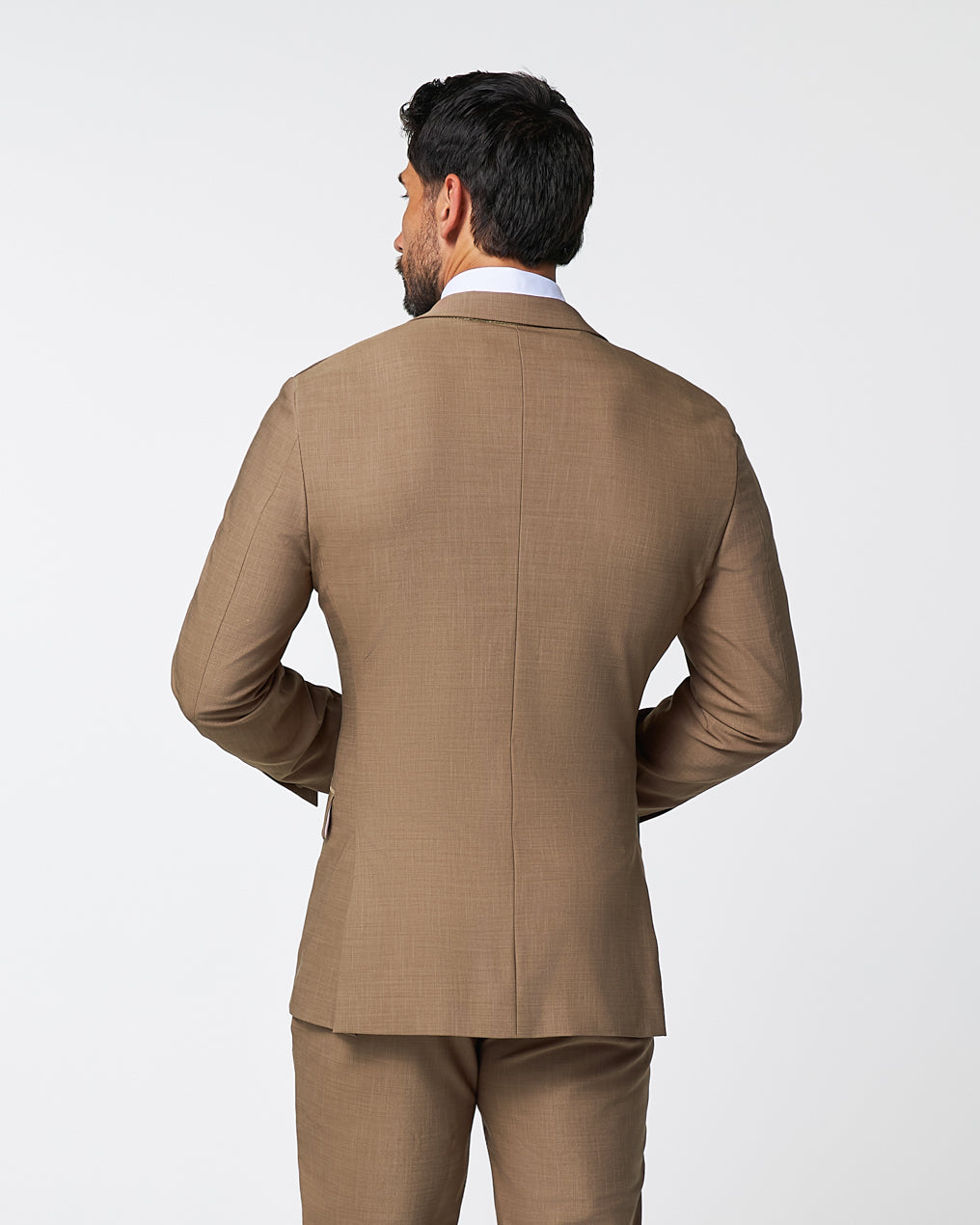 Athletic Fit Stretch Blazer - Heathered Cappuccino