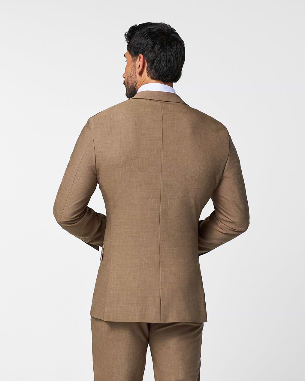 Athletic Fit Stretch Blazer - Heathered Cappuccino