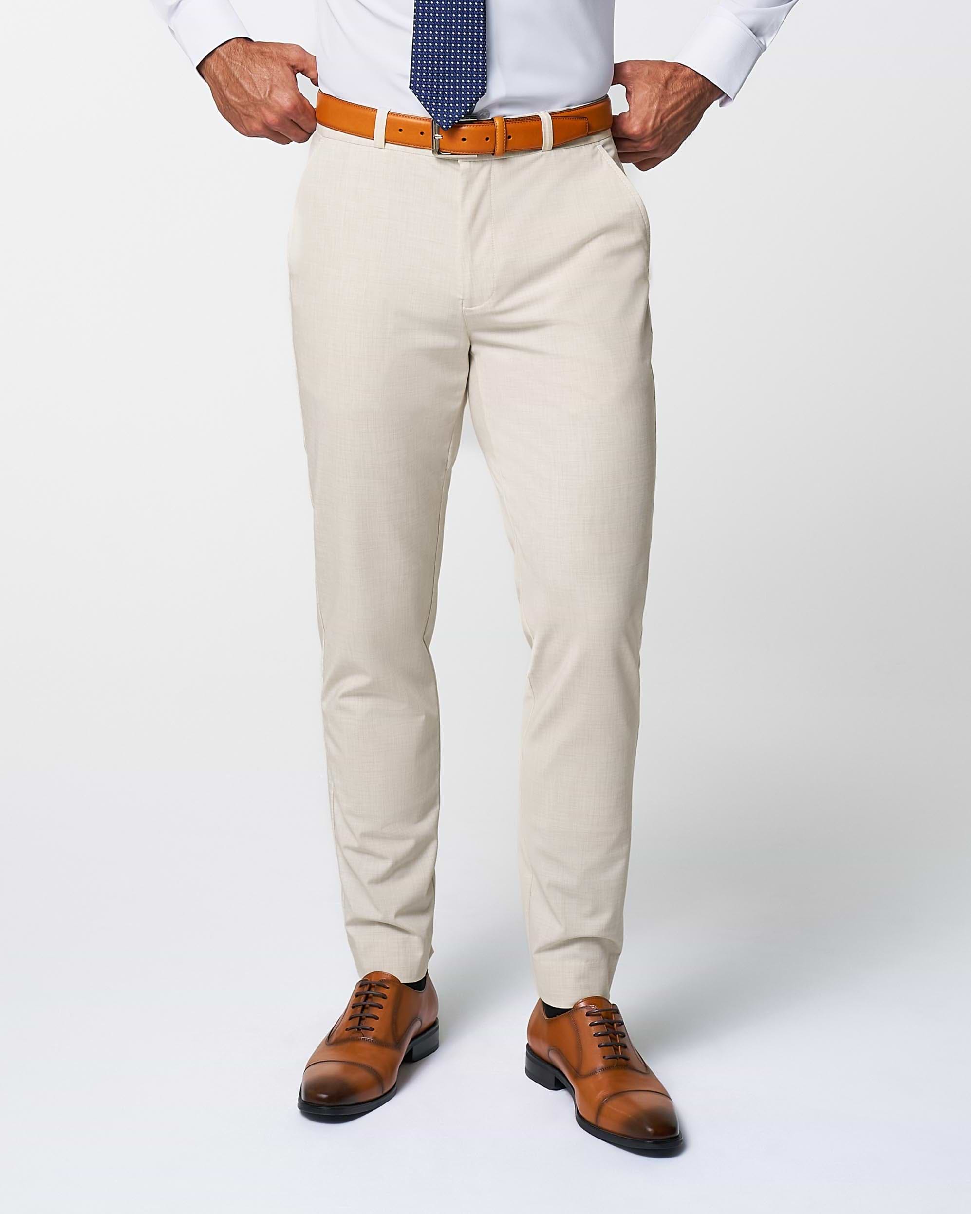 Athletic Fit Stretch Suit - Lightweight Heathered Bamboo