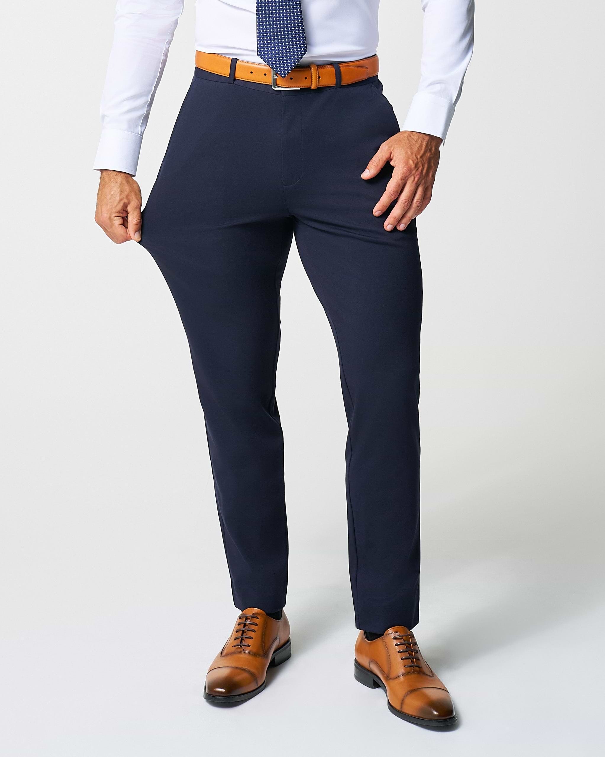 Athletic Fit Stretch Suit - Navy