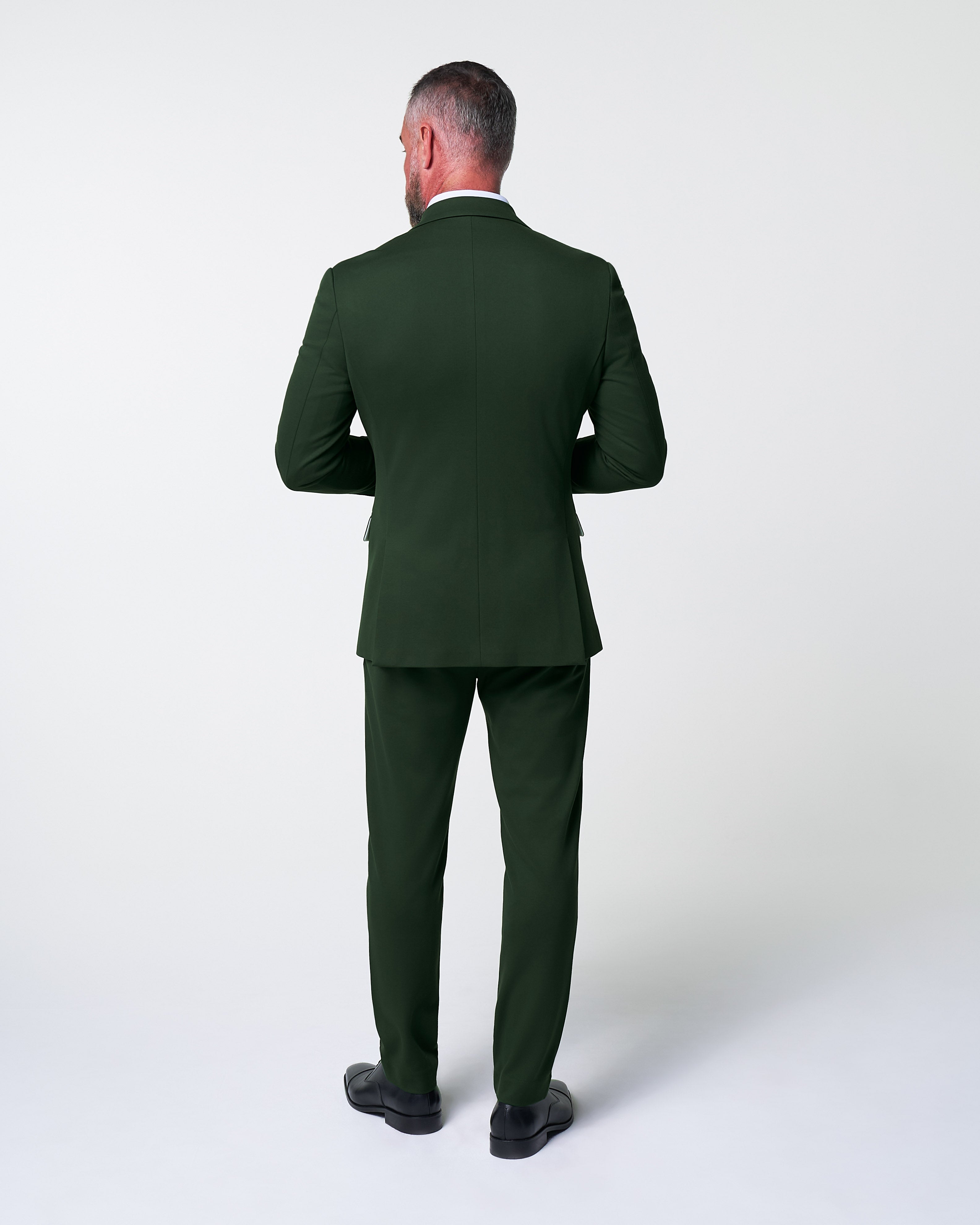 Athletic Fit Stretch Suit - Solid Pine