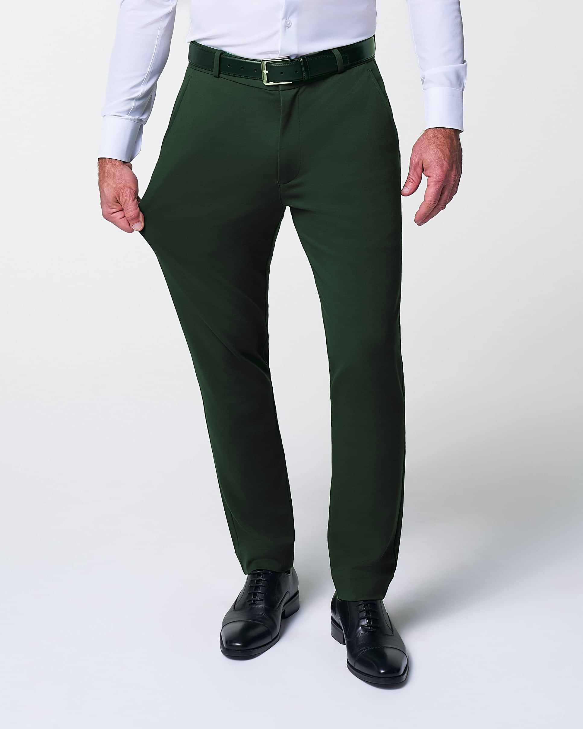 Athletic Fit Stretch Suit - Solid Pine