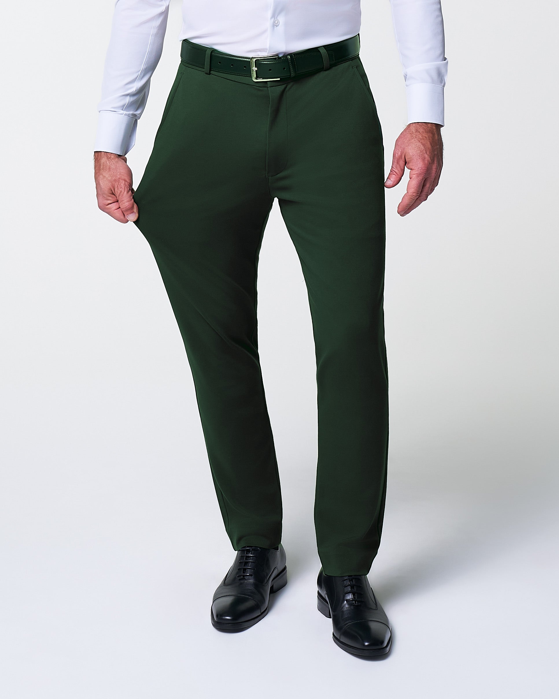 Athletic Fit Stretch Suit - Solid Pine