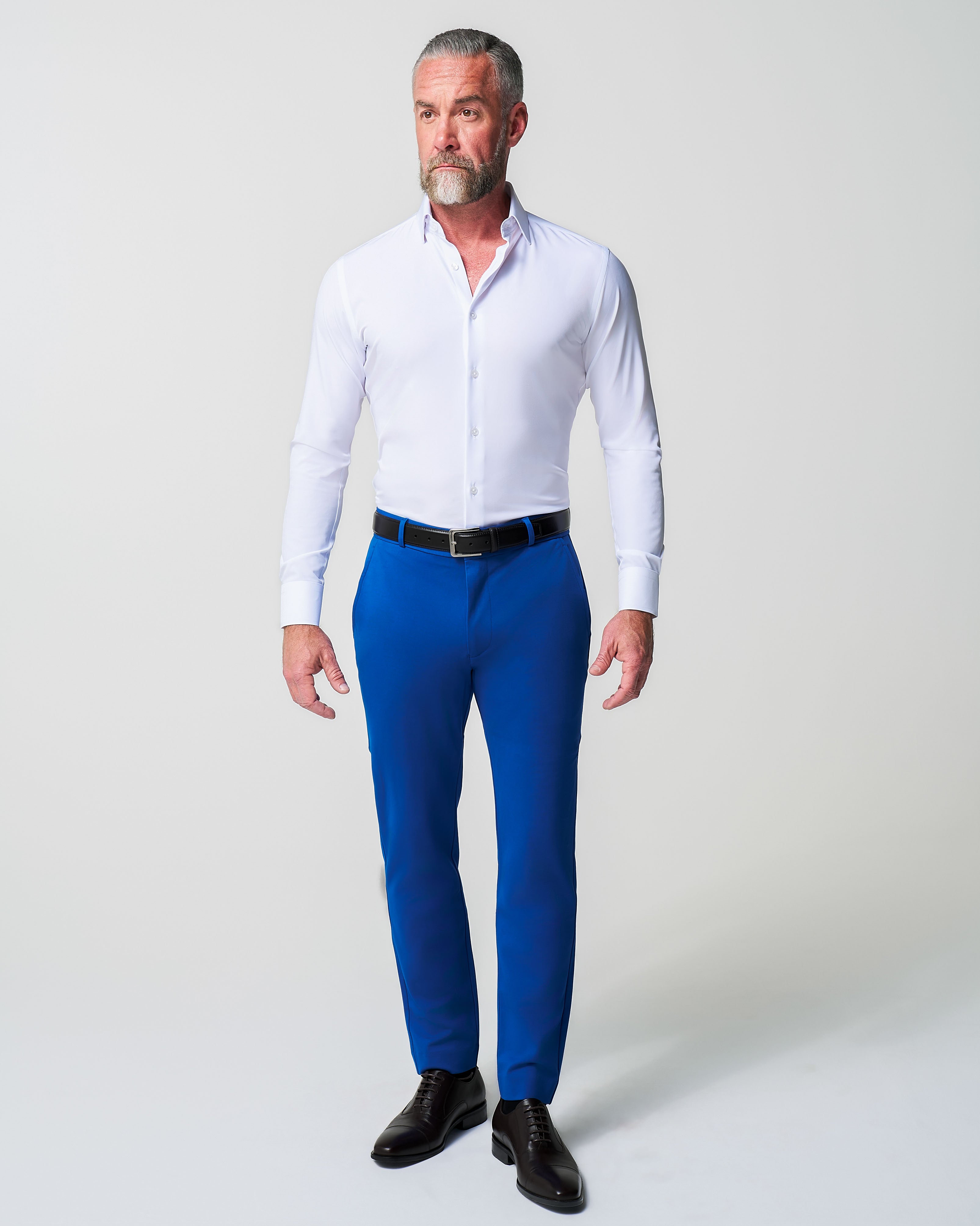 Athletic Fit Stretch Suit - Solid Royal Blue