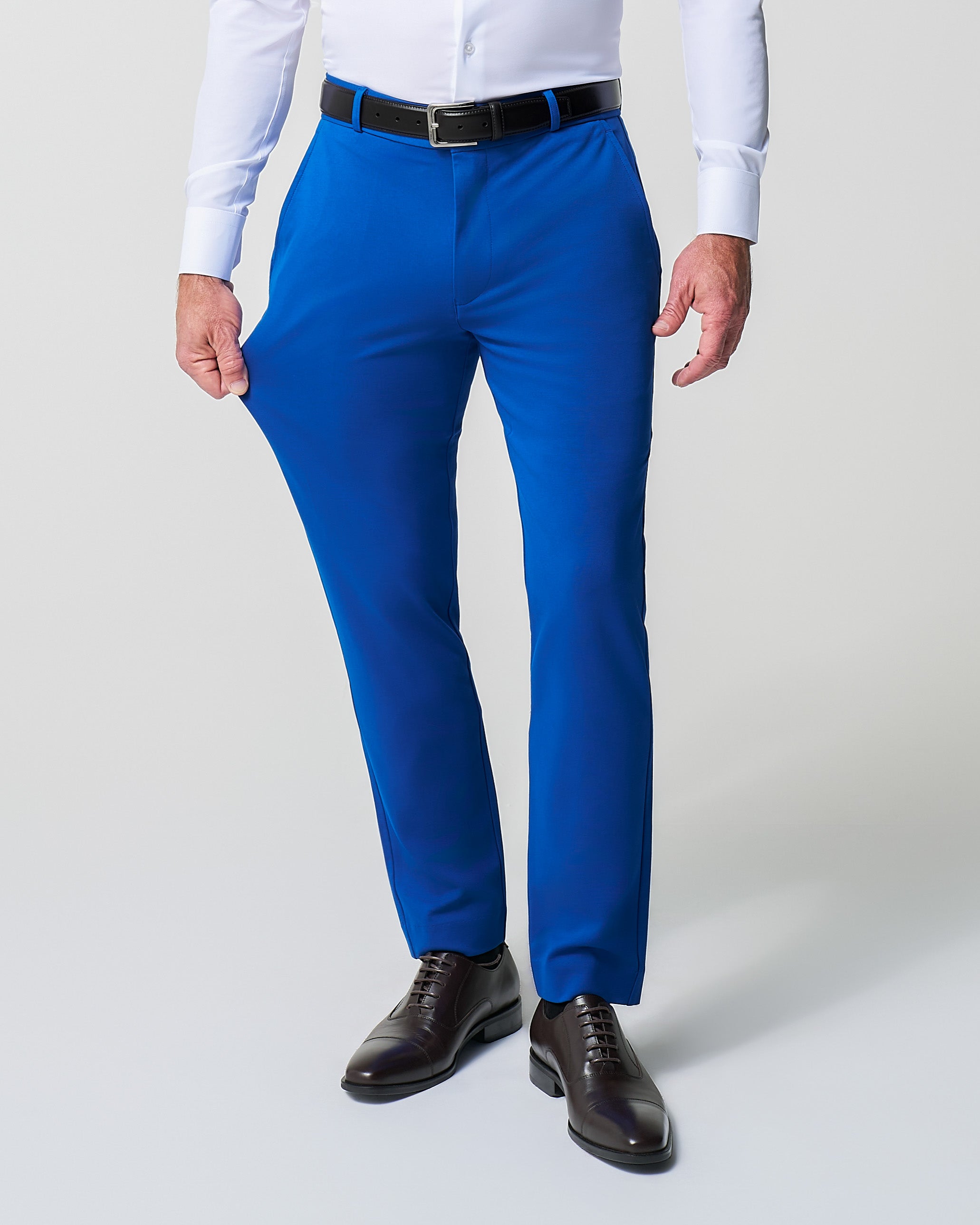 Athletic Fit Stretch Suit - Solid Royal Blue