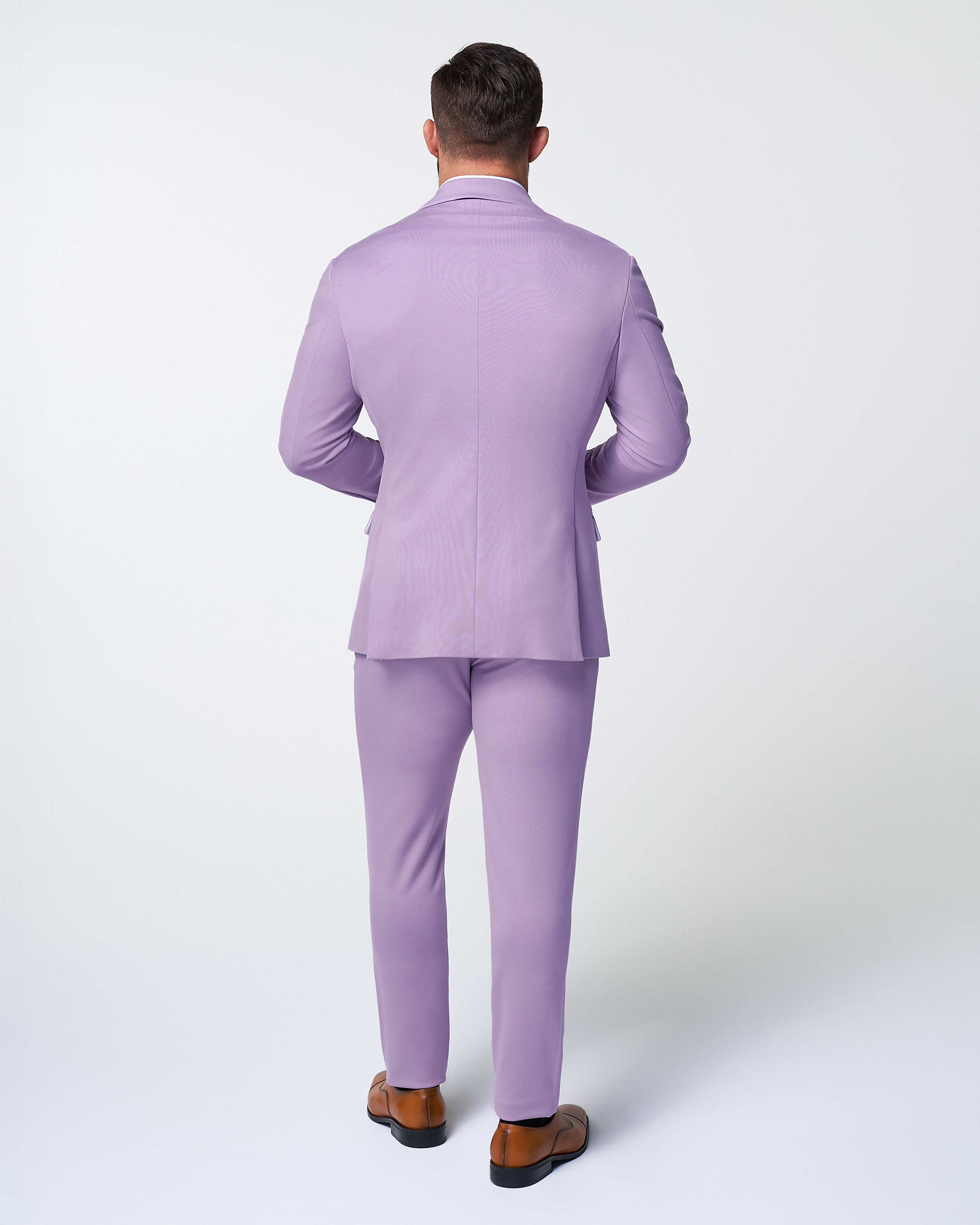 Athletic Fit Stretch Suit - Solid Lilac
