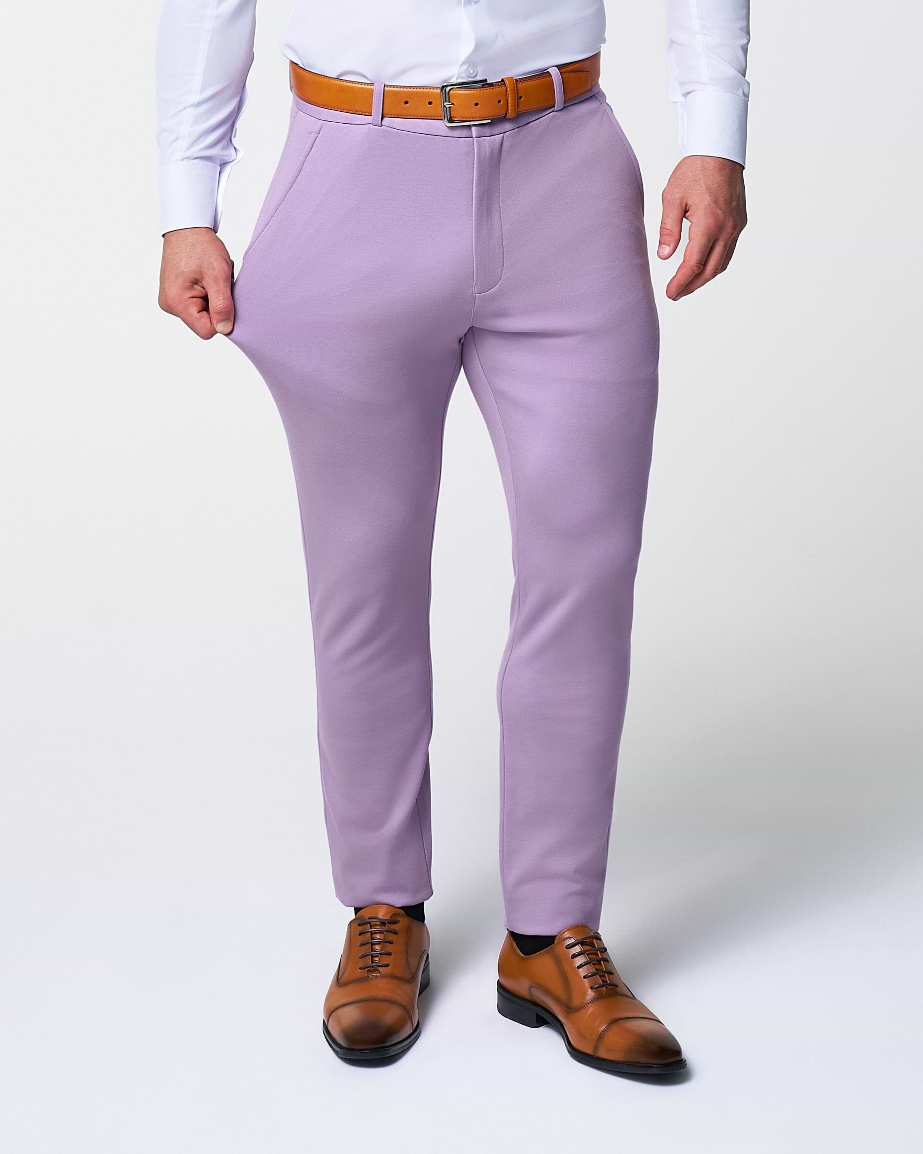 Athletic Fit Stretch Suit - Solid Lilac