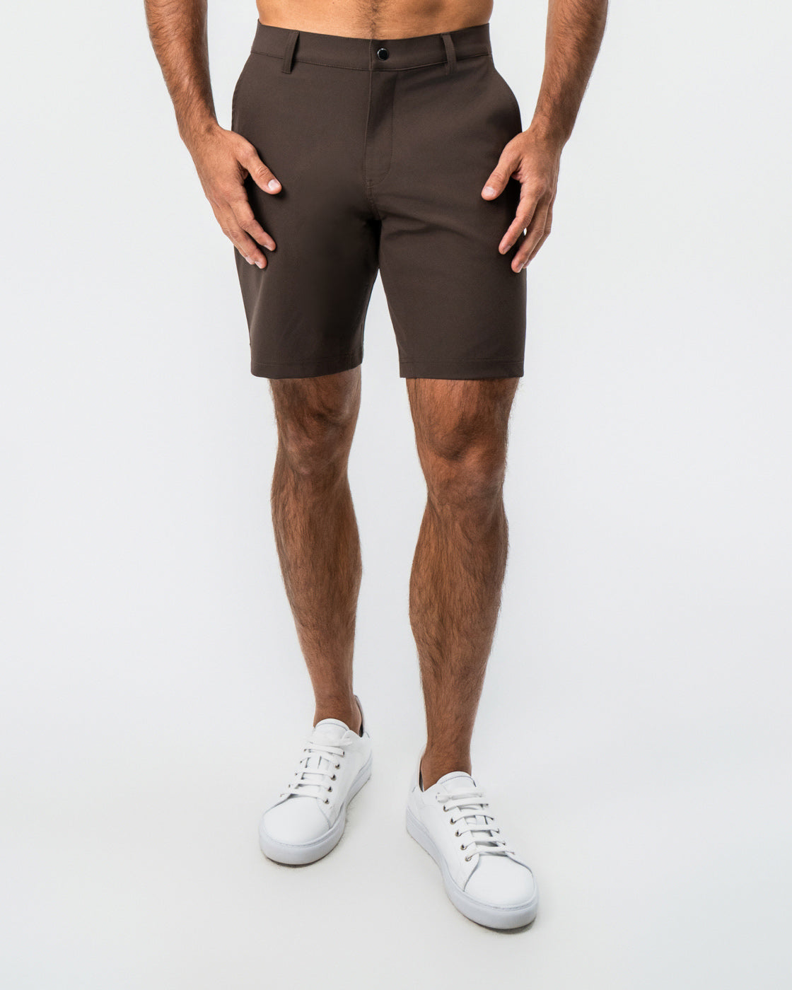 Athletic Fit Shorts - Brown