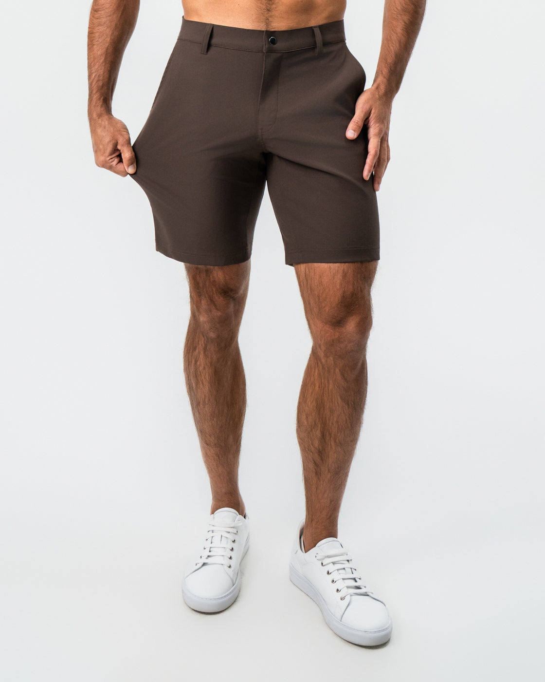 Athletic Fit Shorts - Brown