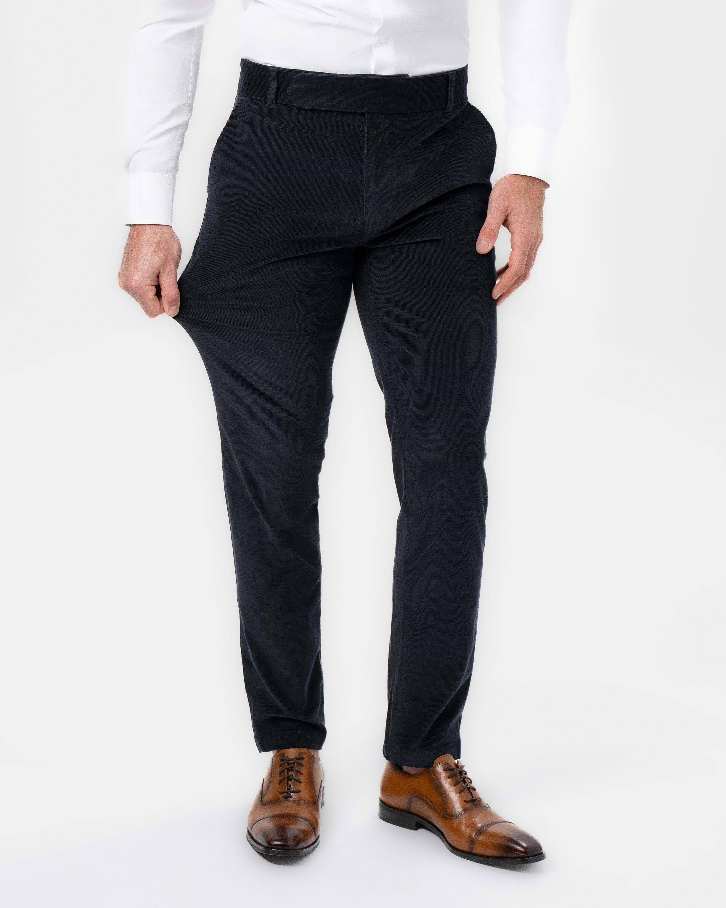 Unstructured Corduroy Suit - Dark Navy