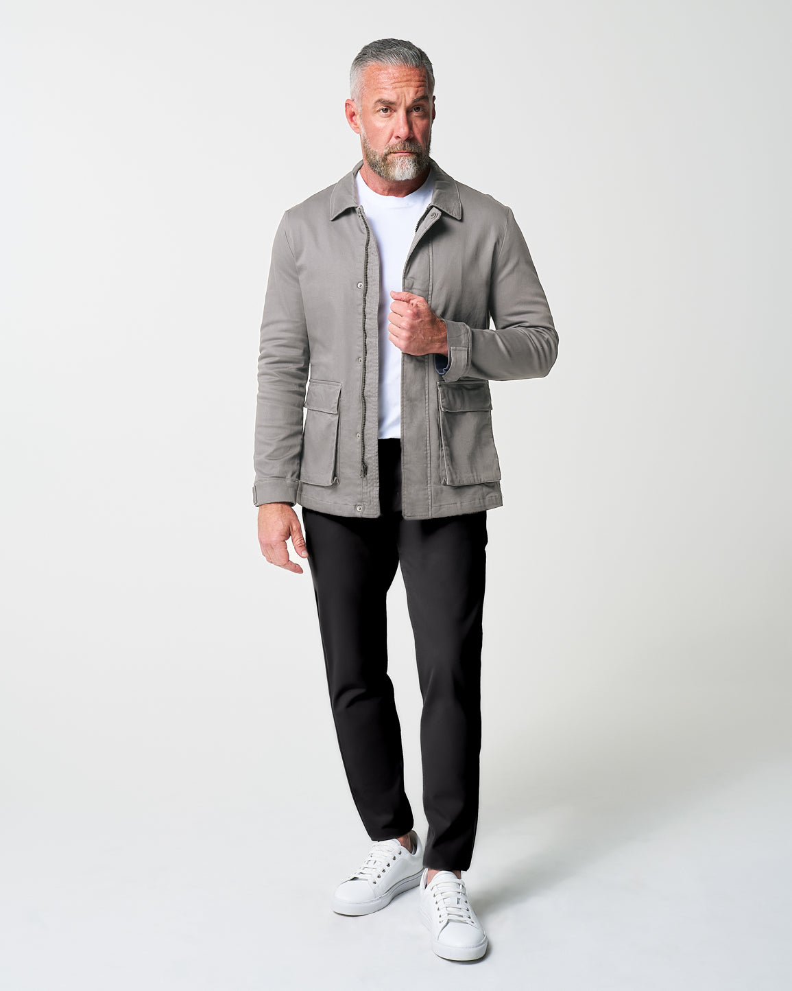 Utility Jacket - Stone Grey