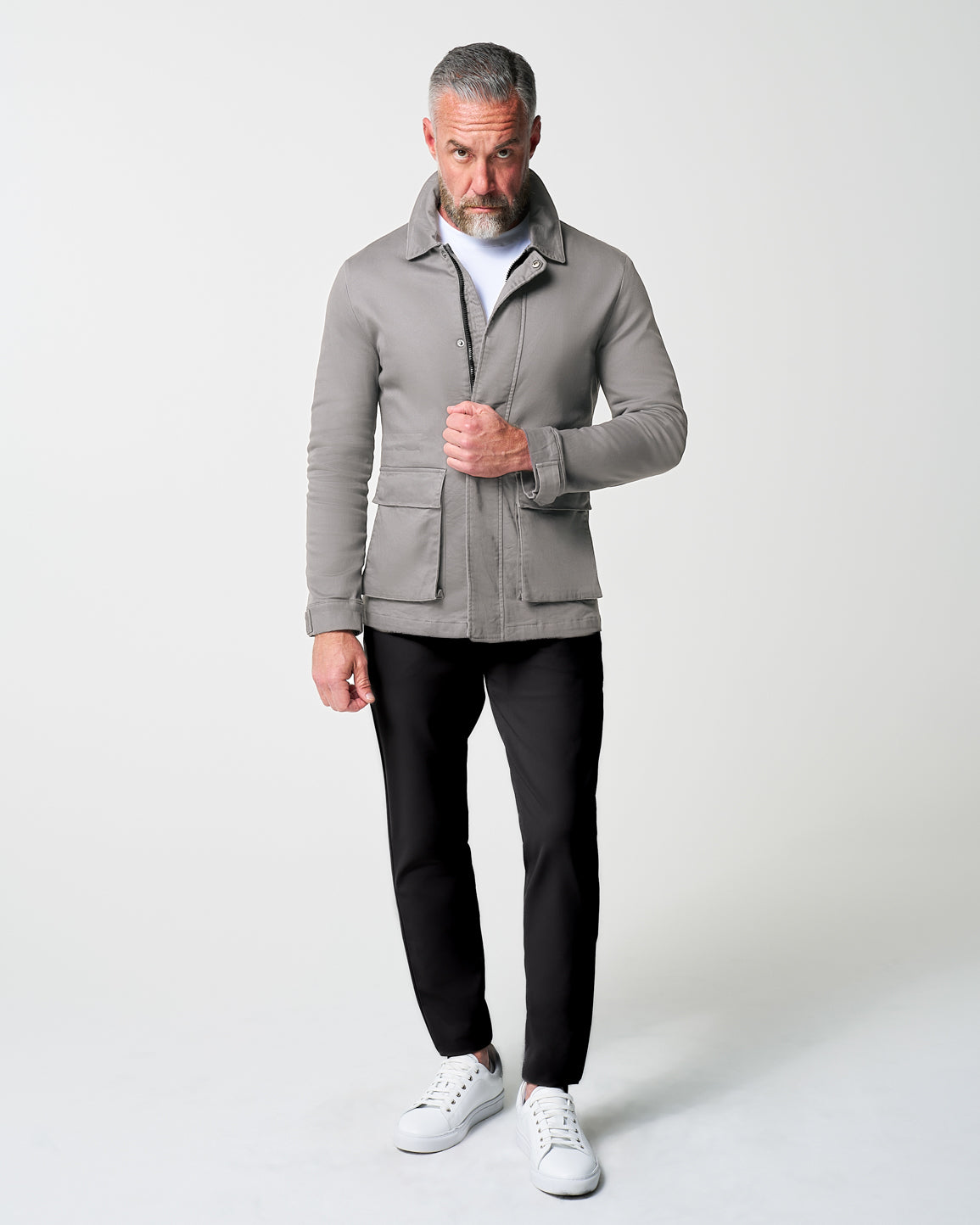 Utility Jacket - Stone Grey