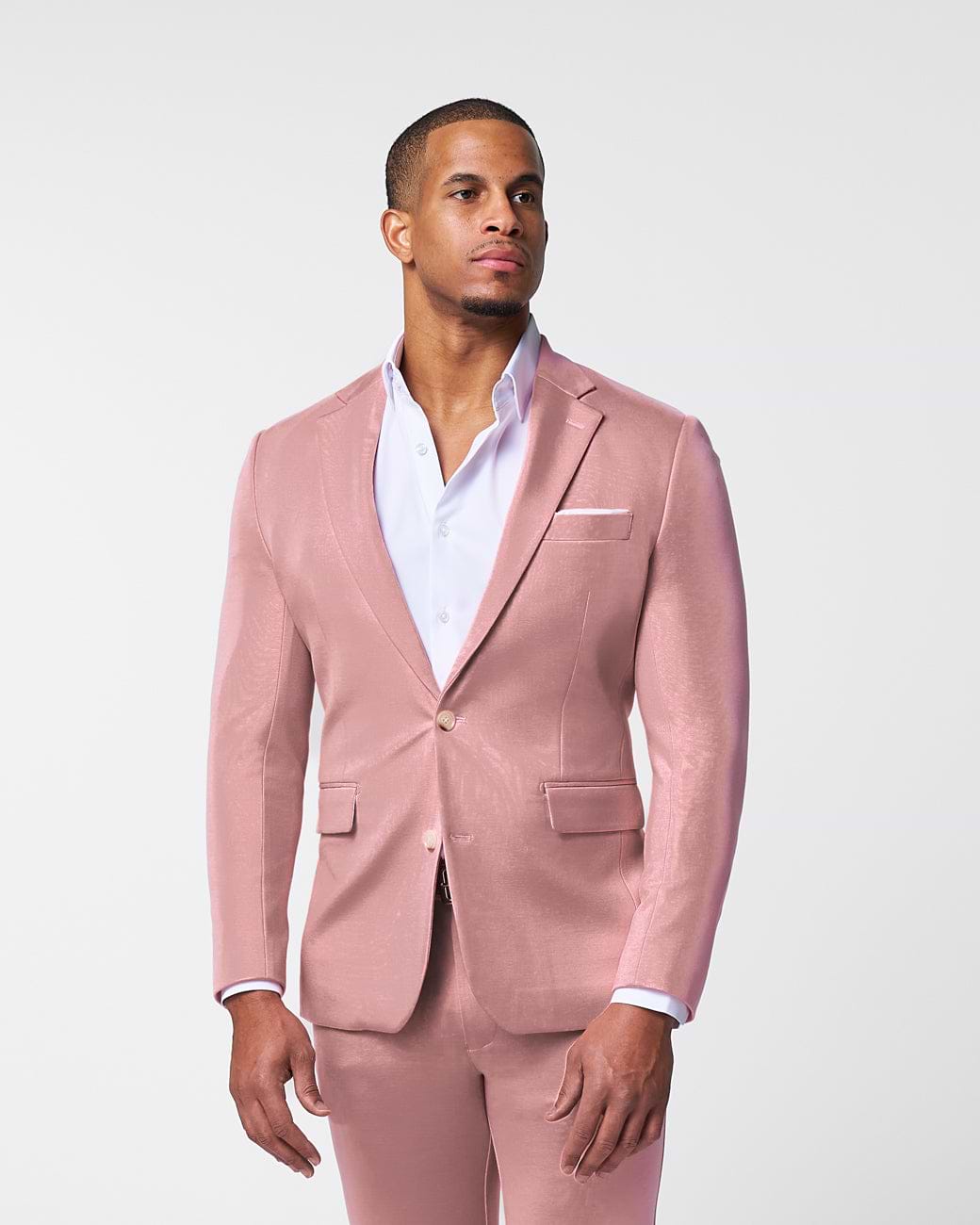 Athletic Fit Stretch Blazer - Solid Rose