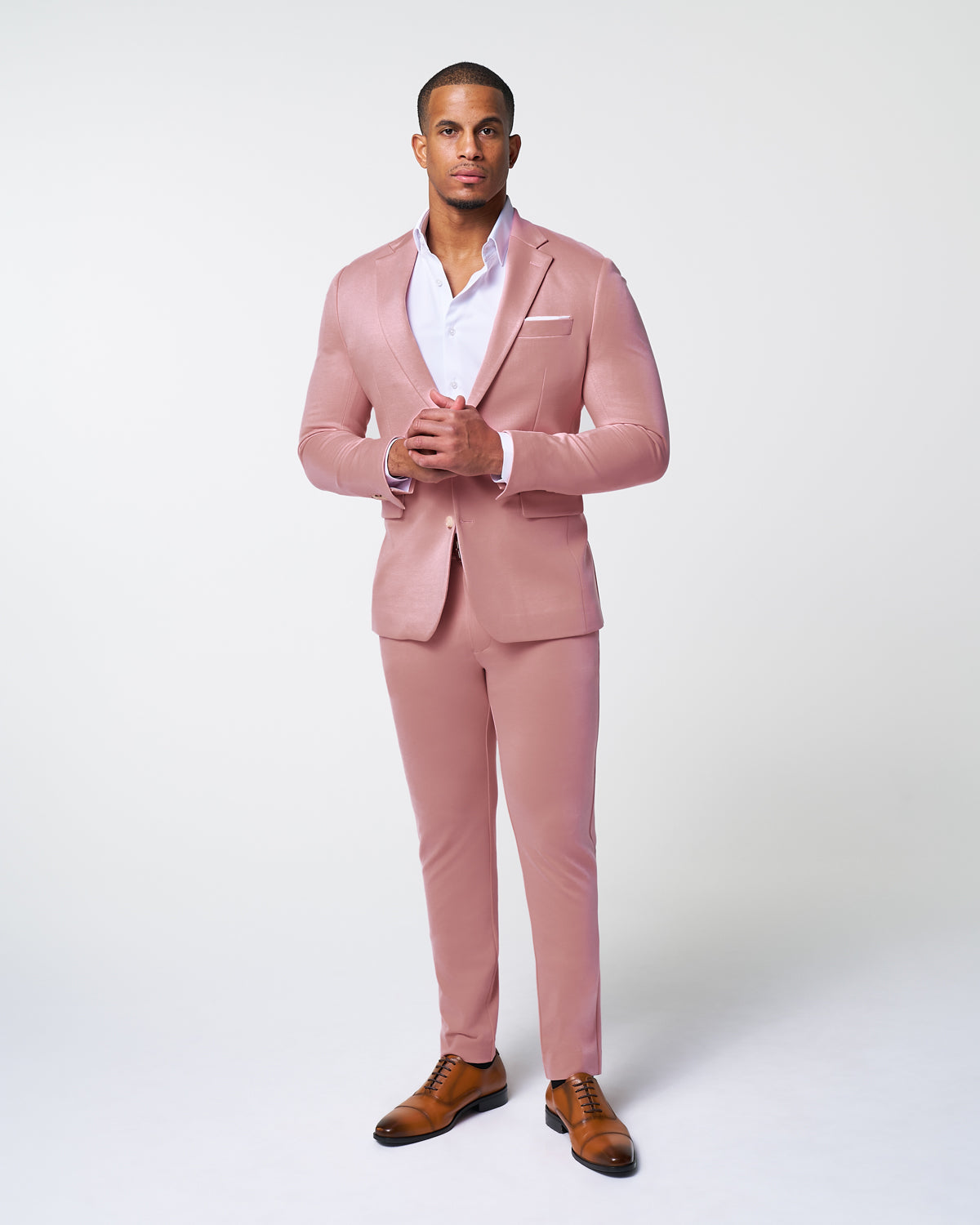 Athletic Fit Stretch Blazer - Solid Rose