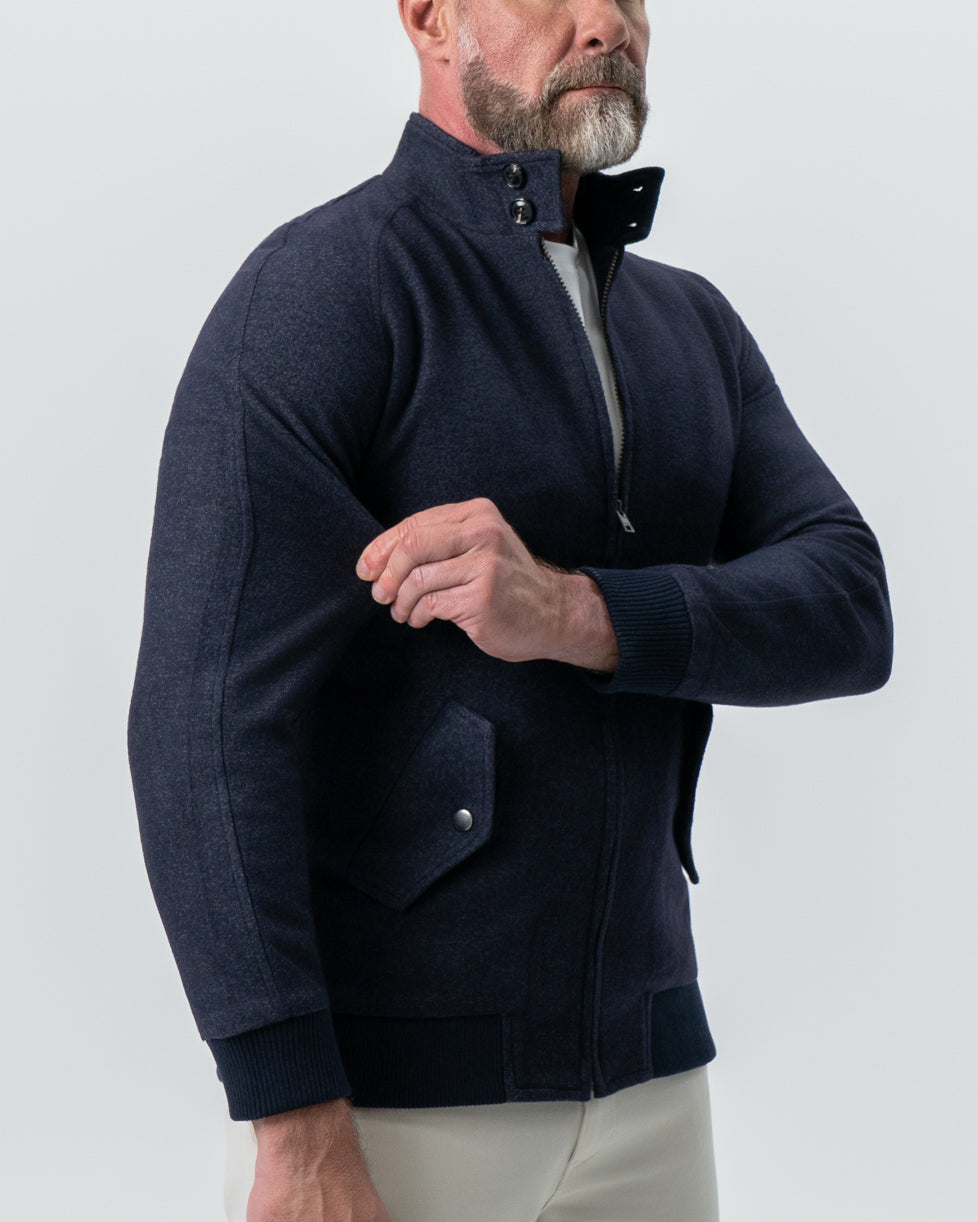 Brushed Bomber - Navy