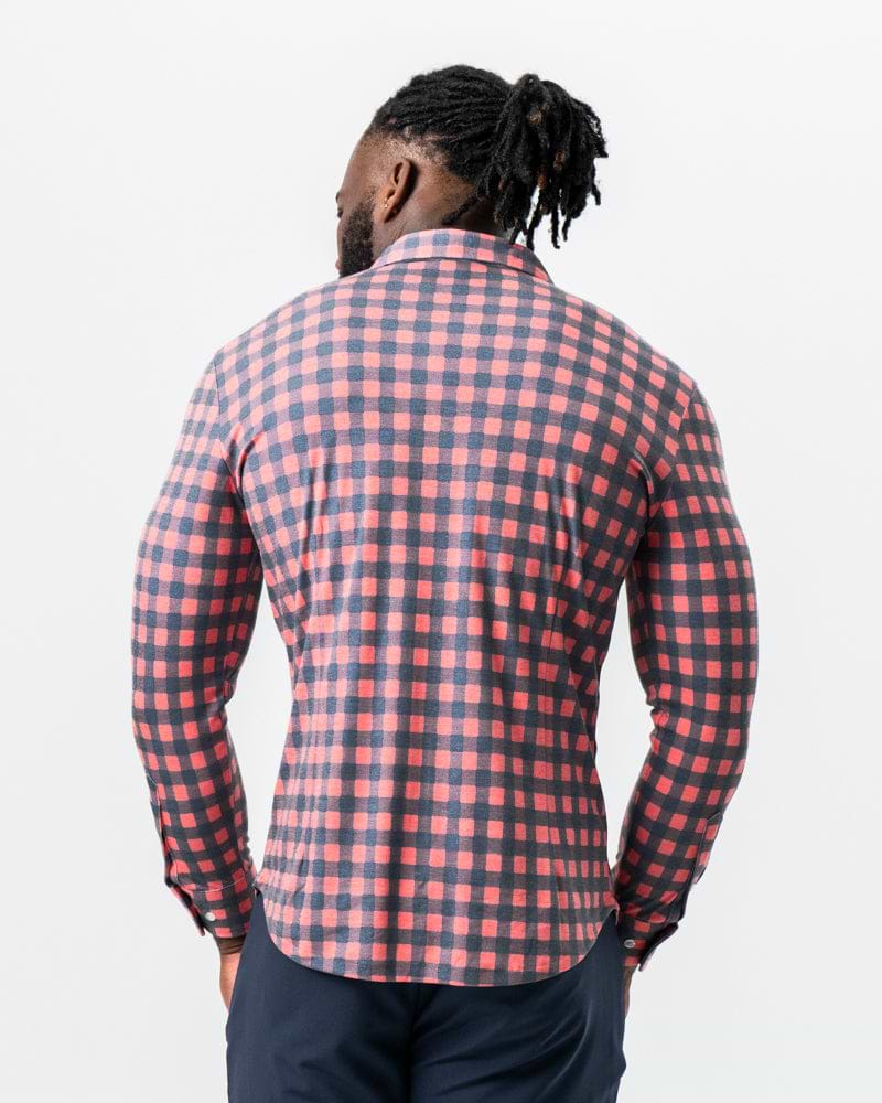 "The Filson" Red & Navy Big Check Button Down