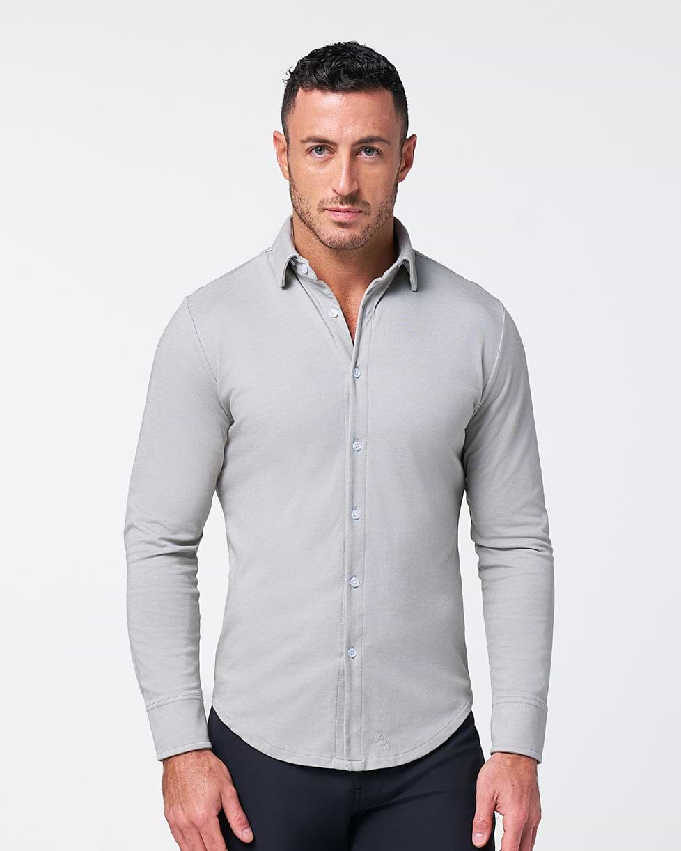 "The Omaha" Sandstone Pique Button Down