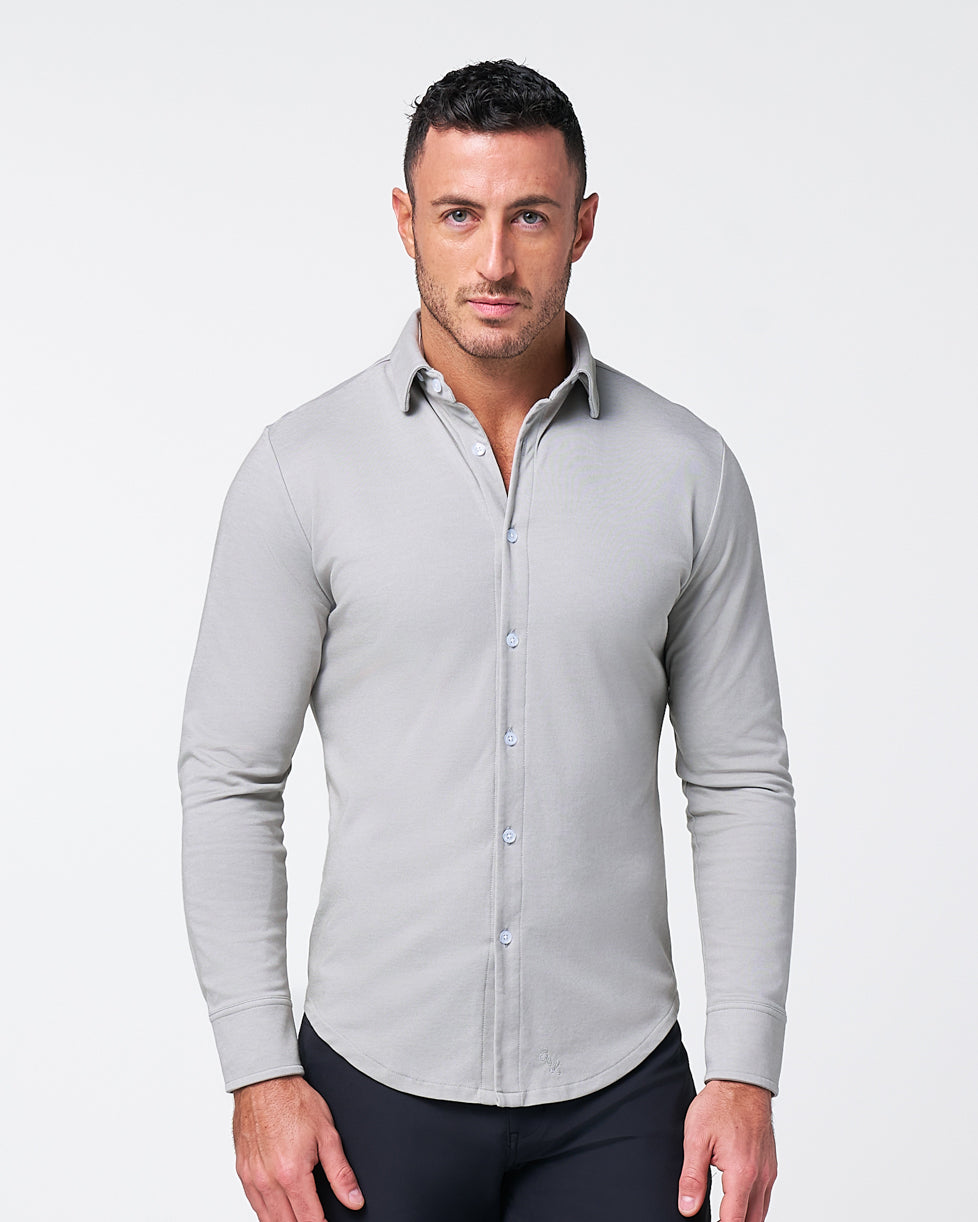 "The Omaha" Sandstone Pique Button Down