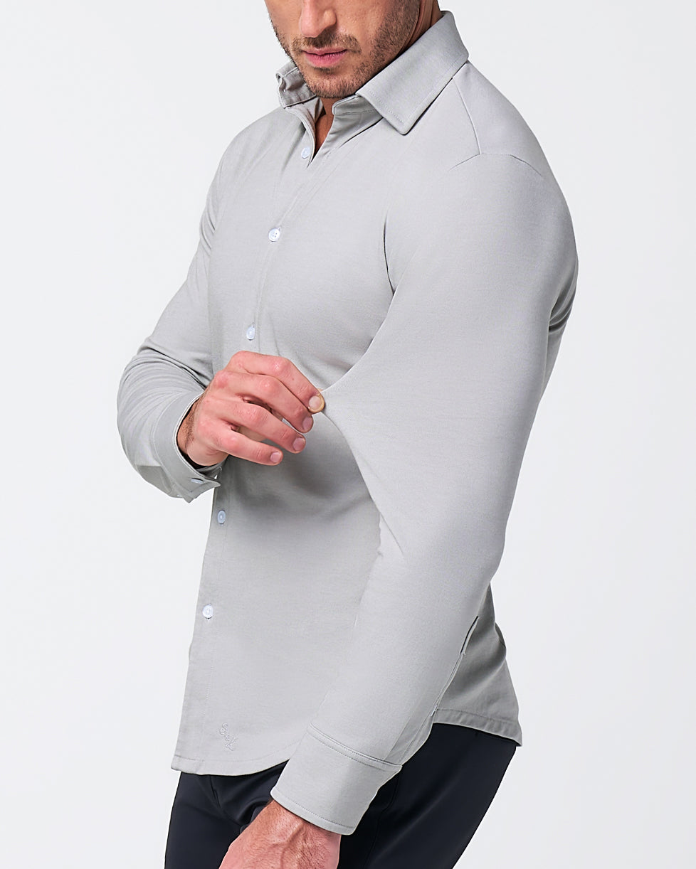 "The Omaha" Sandstone Pique Button Down