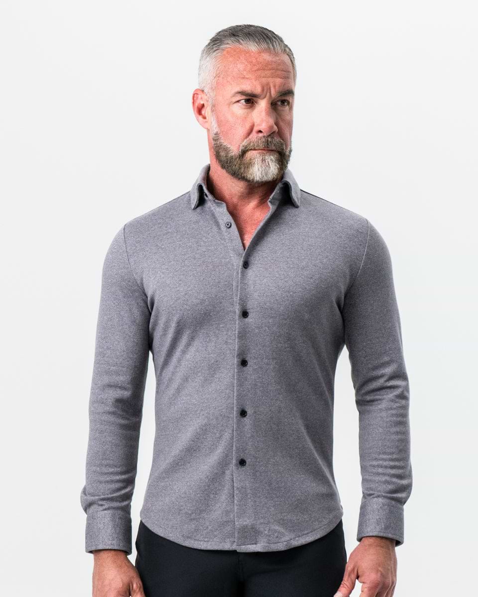 "The Onyx" Charcoal Button Down