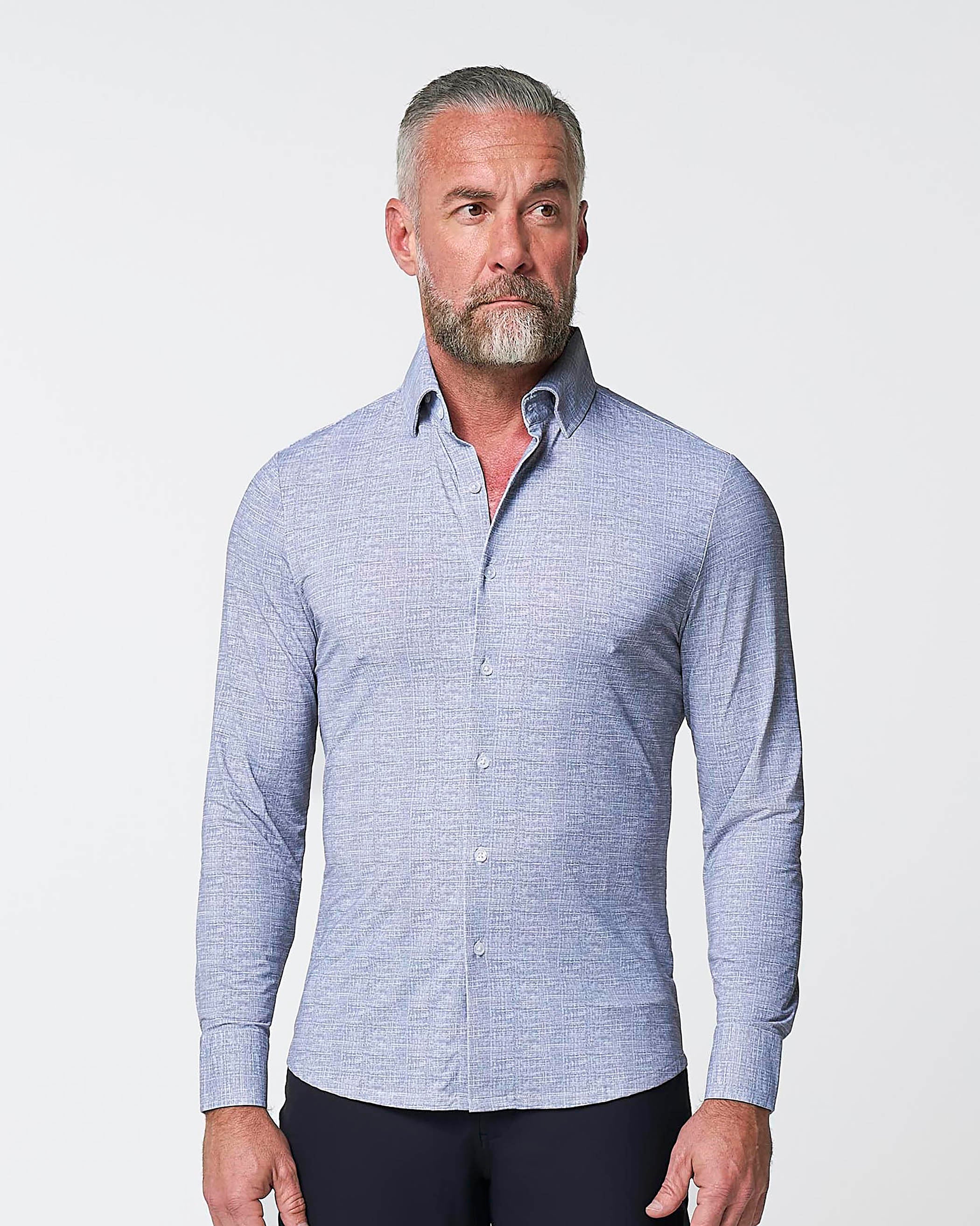 "The Storm" Sport Shirt - Navy Linen