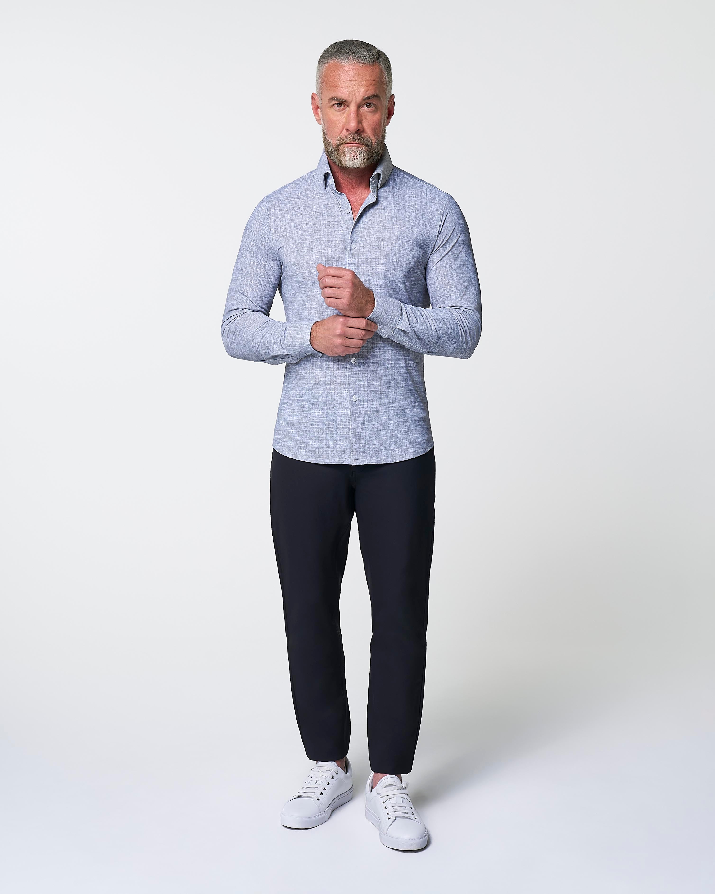 "The Storm" Sport Shirt - Navy Linen